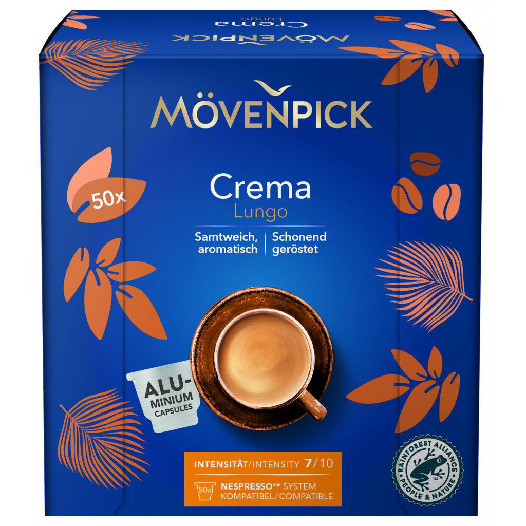 MÖVENPICK Capsules de café 10.02081 Crema 50 pcs.