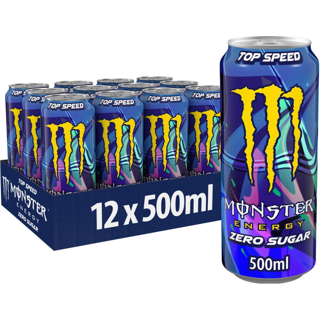 MONSTER ENERGY Top Speed Zero 1640421 50cl, 12 pcs.