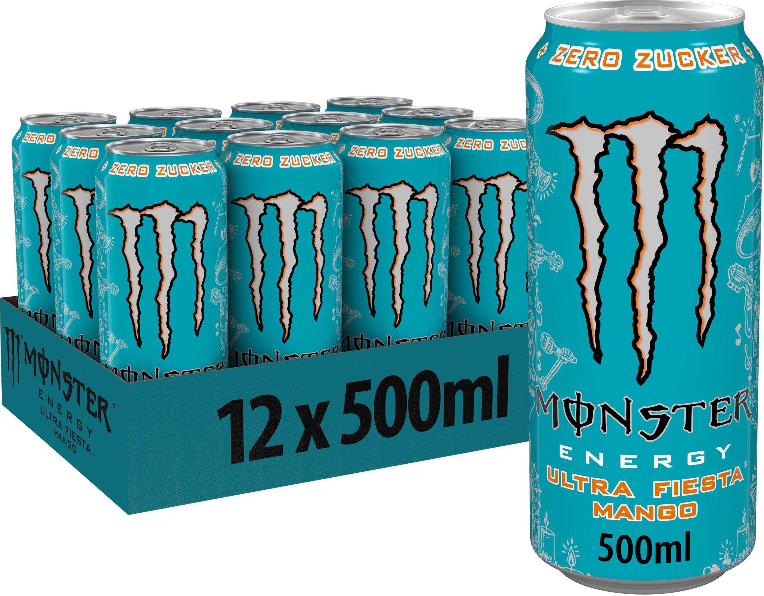 MONSTER ENERGY Ultra Fiesta Mango 2215716 50cl, 12 pcs.
