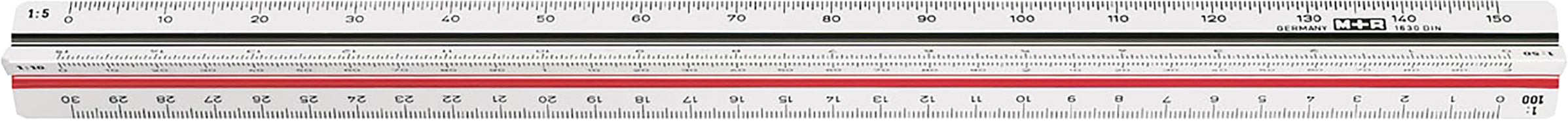 M+R       Règle triangulaire        30cm