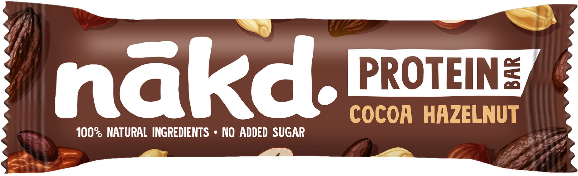 NAKD Barres protéinées 10538 Cocoa Hazelnut 44g, 16 pcs.