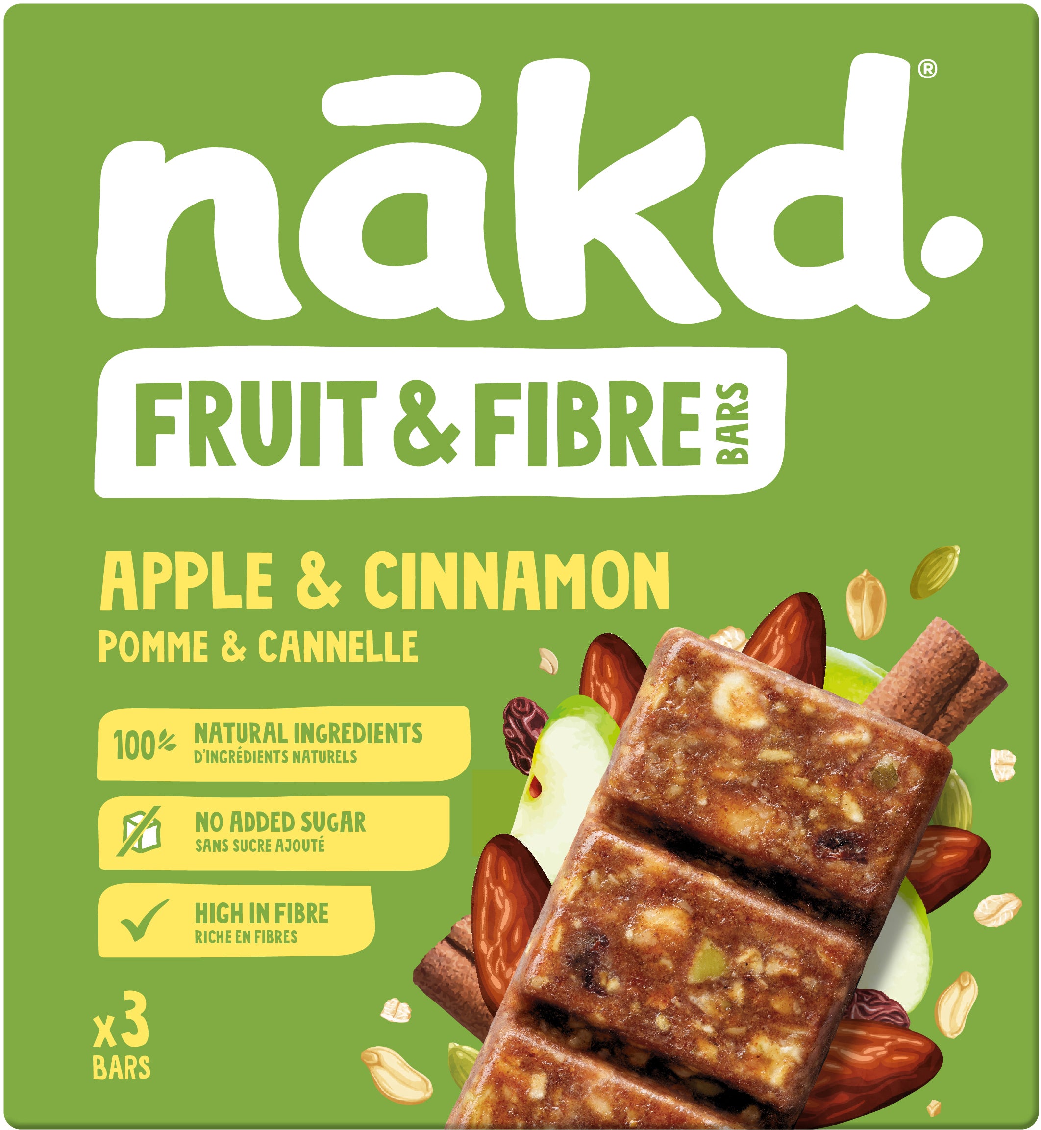 NAKD Apple-Cinnamon 1515 44g, 3 pcs.