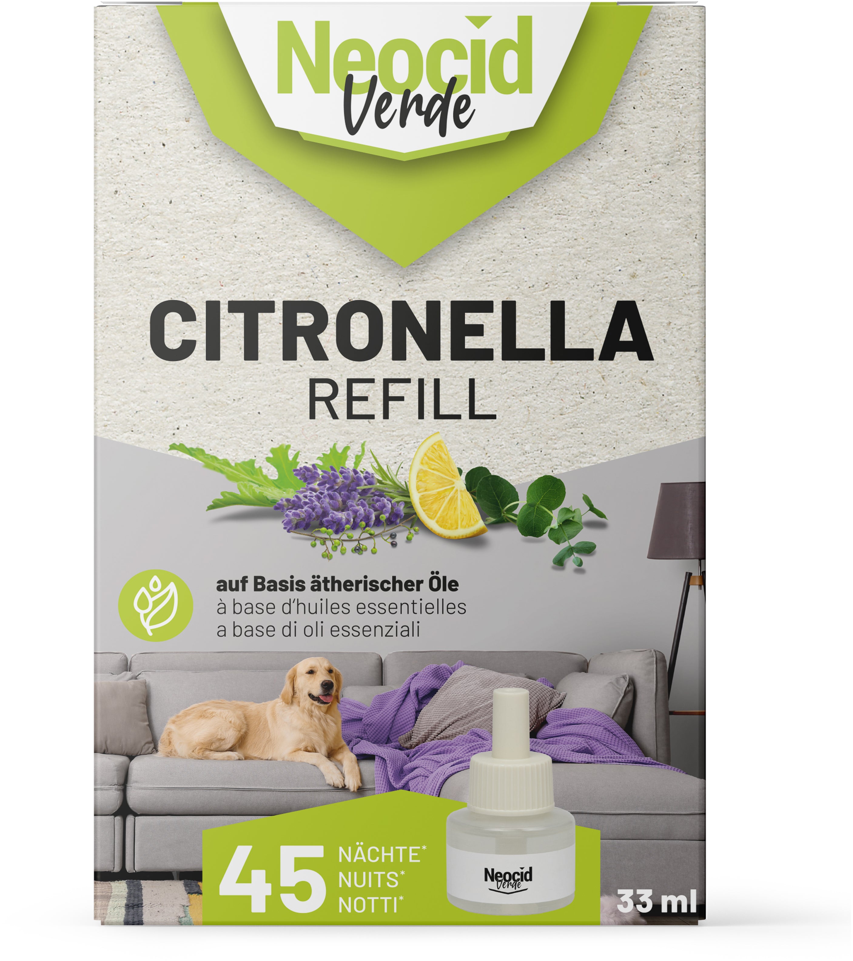 NEOCID EXPERT Citronella huile essentielle 48035 flacons refill 33ml
