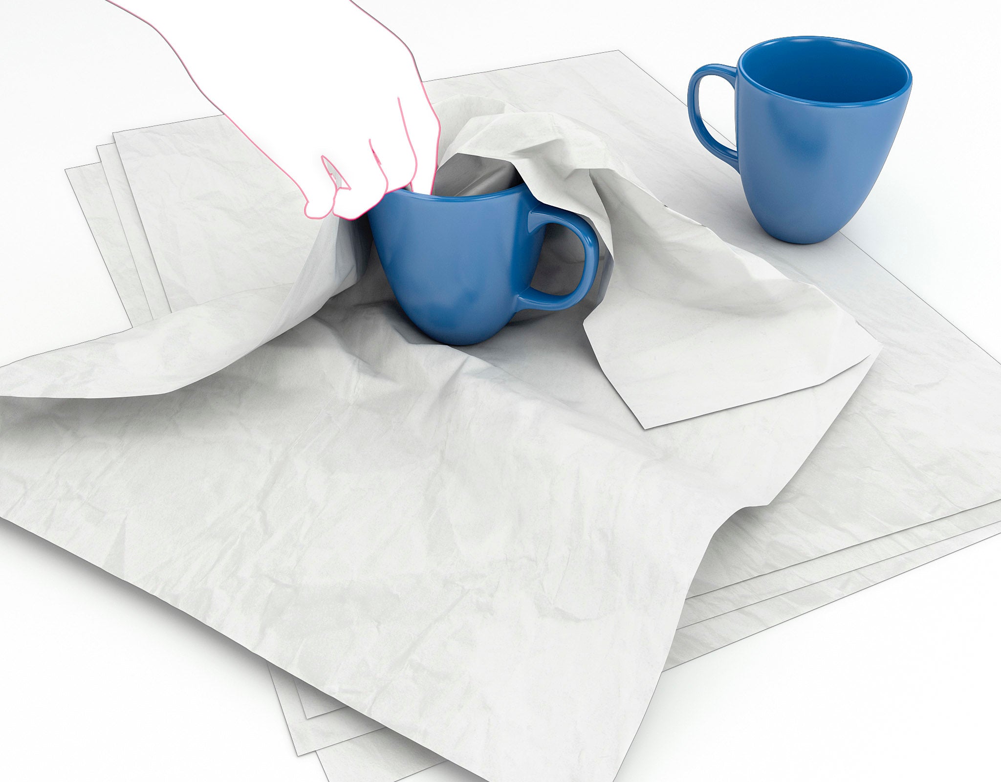 NEUTRAL papier de soie 428897 50x75cm, 18g 250feuilles