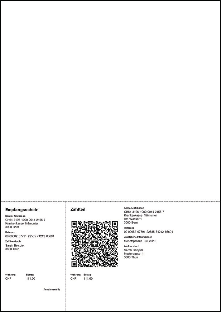 NEUTRAL Bulletin de vers.QR-Facture A4 88315748 perforé, 90g, 1000 pcs.