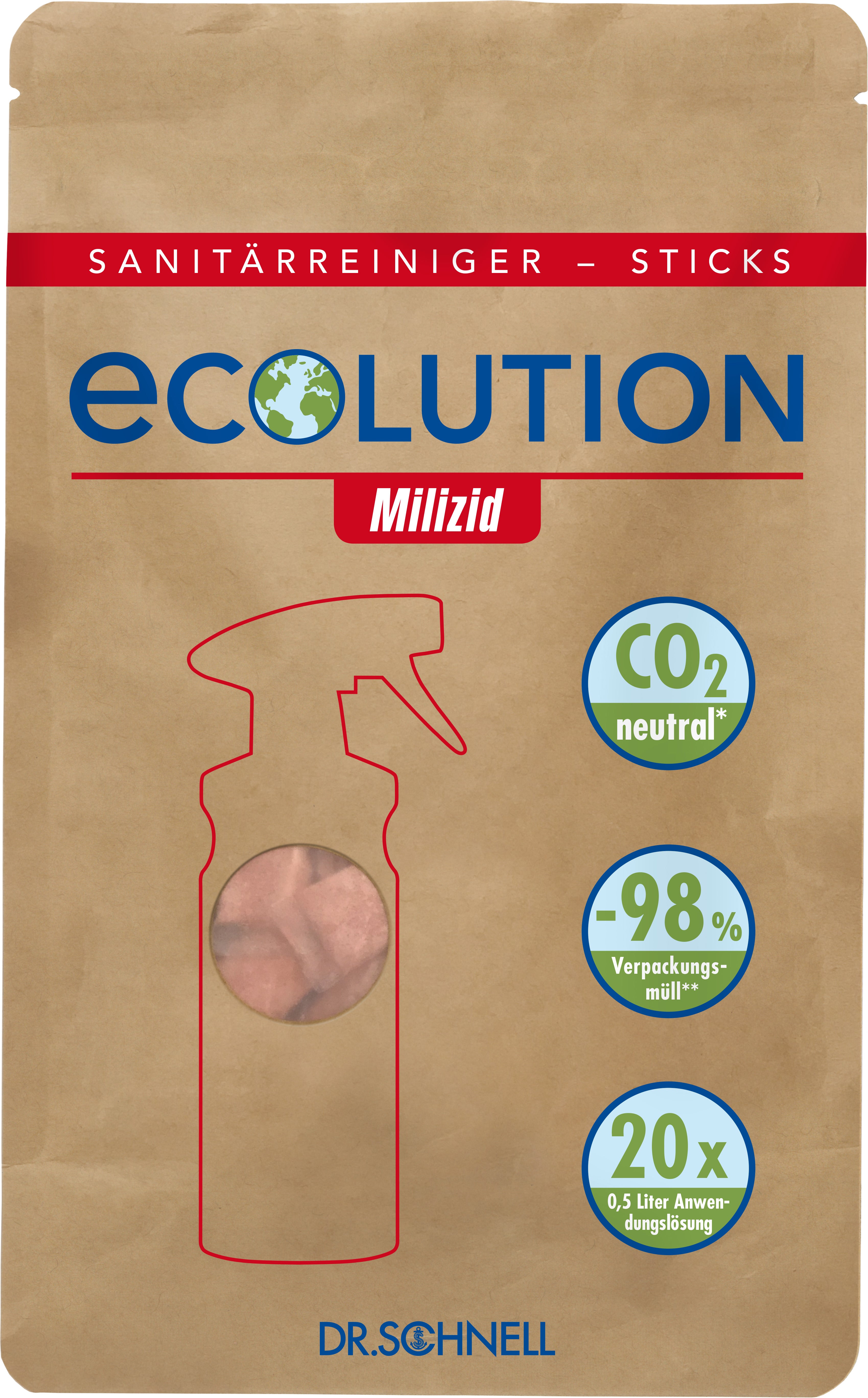 NEUTRAL Nettoyant universel Ecolution DRS31200 Milizid Sticks