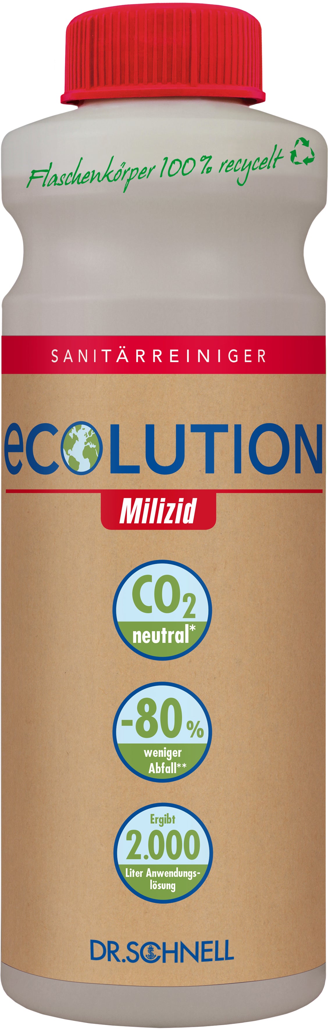 NEUTRAL Nettoyant sanitair Ecolution DRS31210 Milizid Ultra