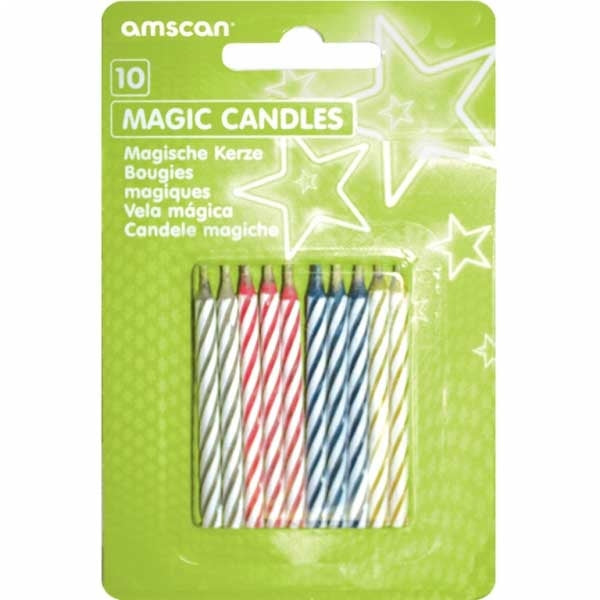 NEUTRAL Bougies magiques 10 pcs. INT8065-99 ass. 6.3cm