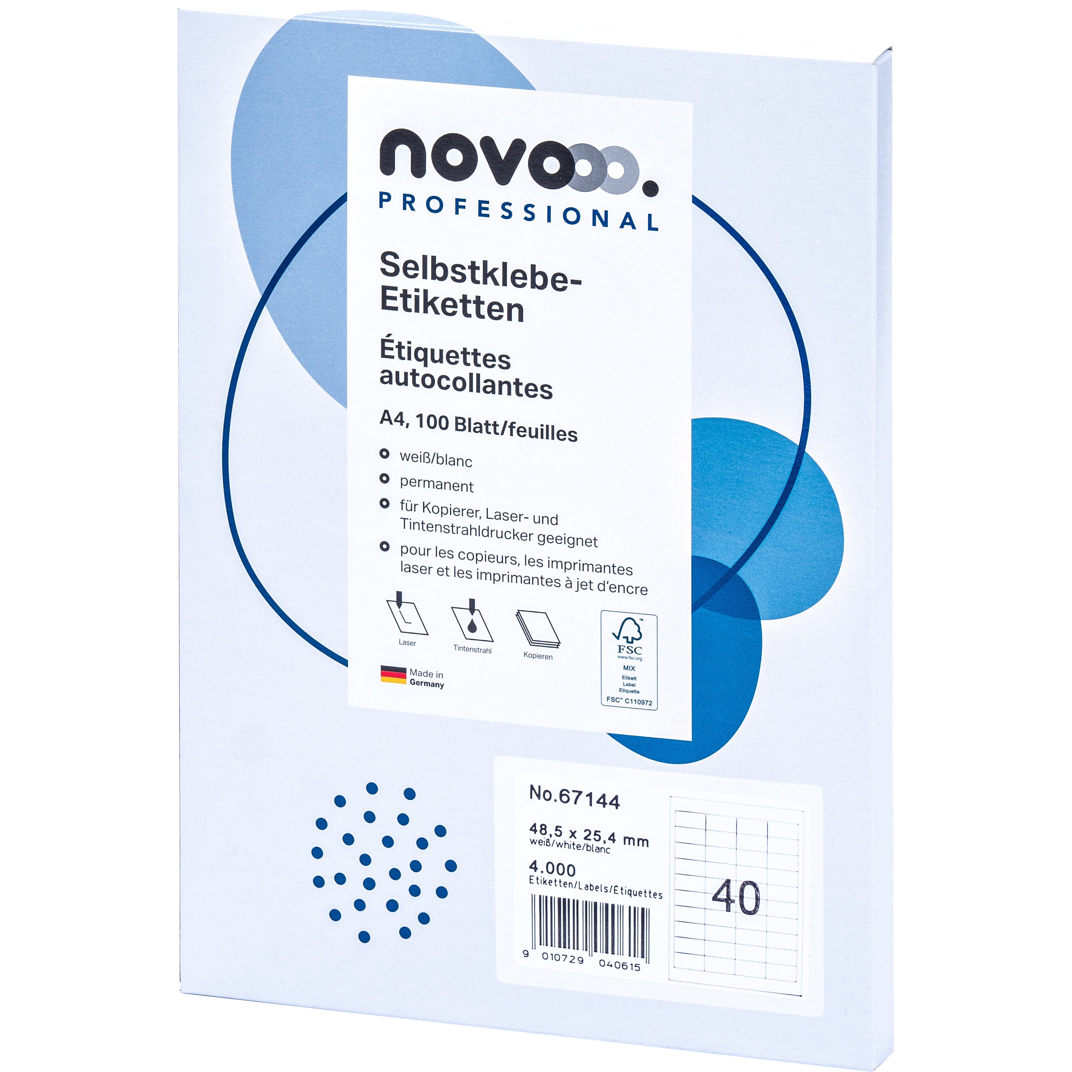 NOVOOO    Etiquette          48.5x25.4mm