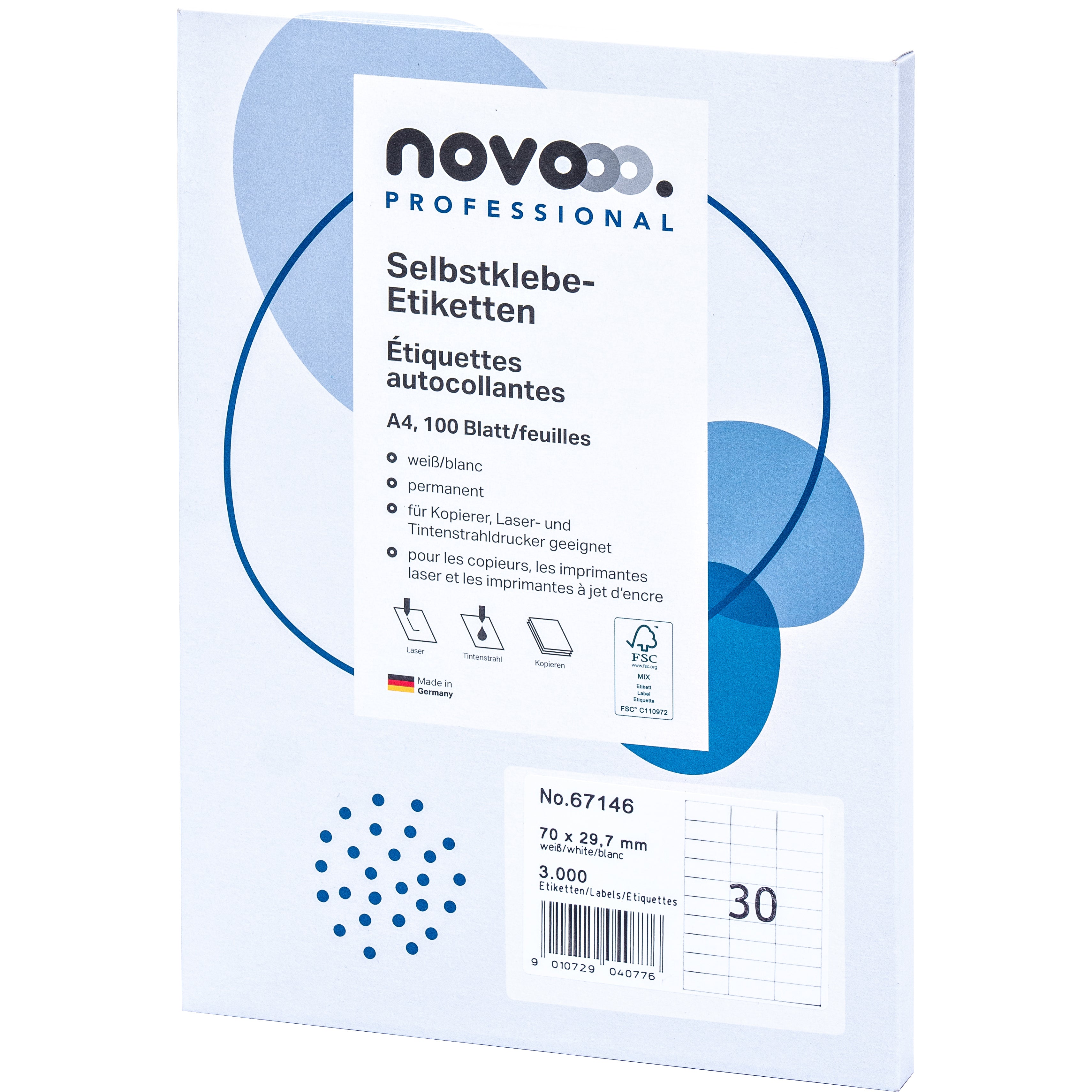 NOVOOO    Etiquette            70x29.7mm