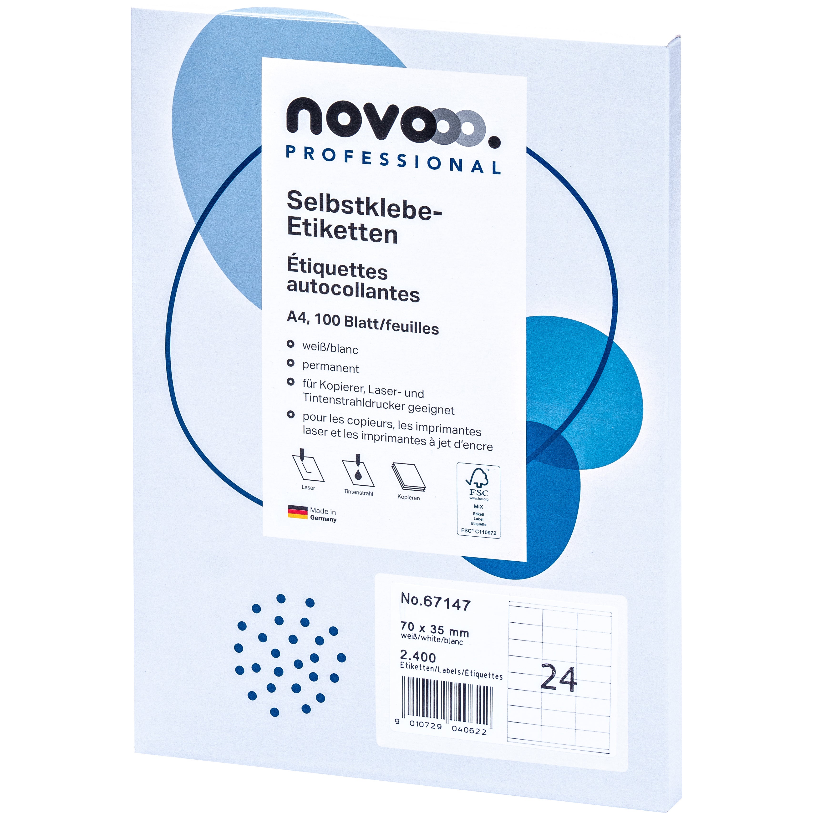 NOVOOO    Etiquette              70x35mm