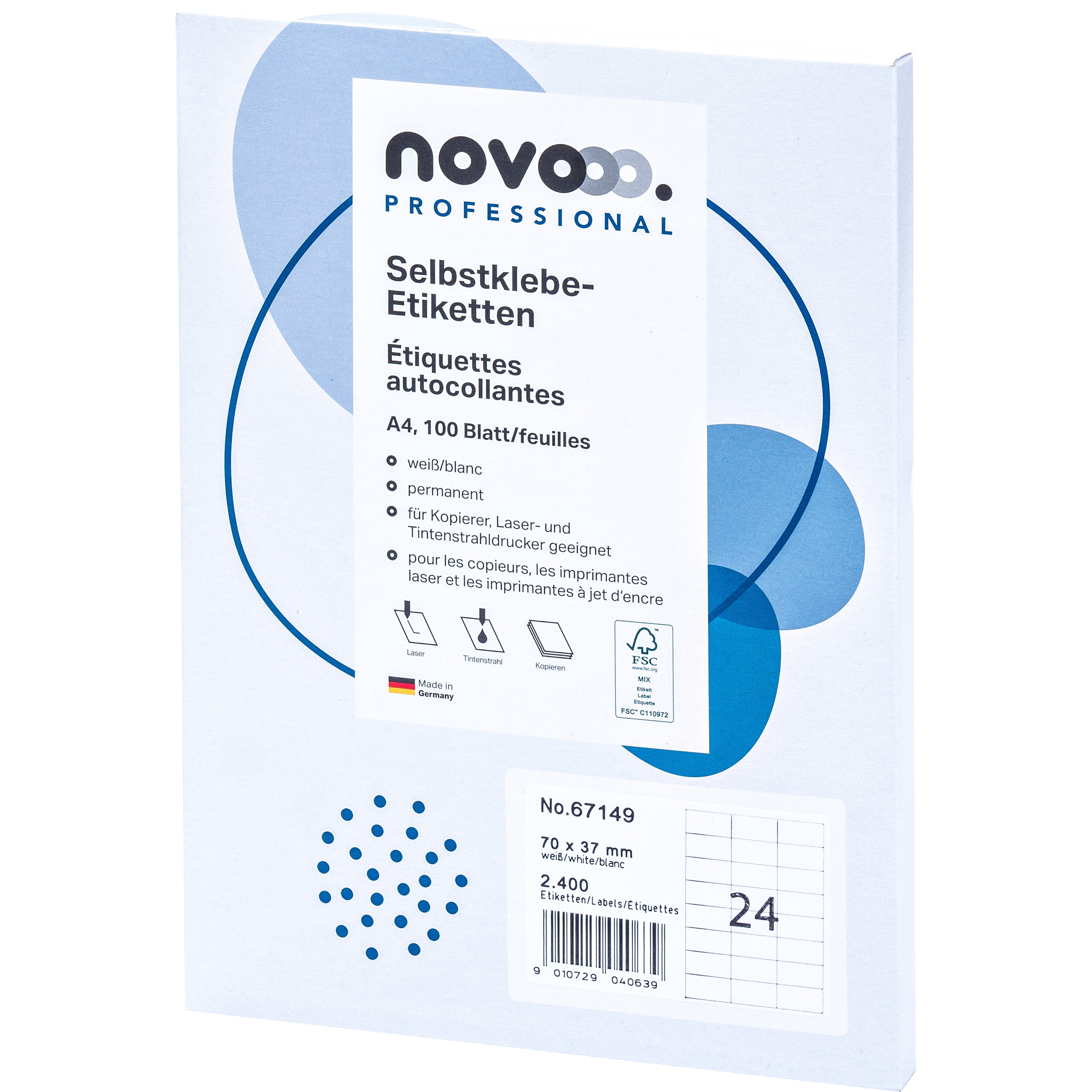 NOVOOO    Etiquette              70x37mm