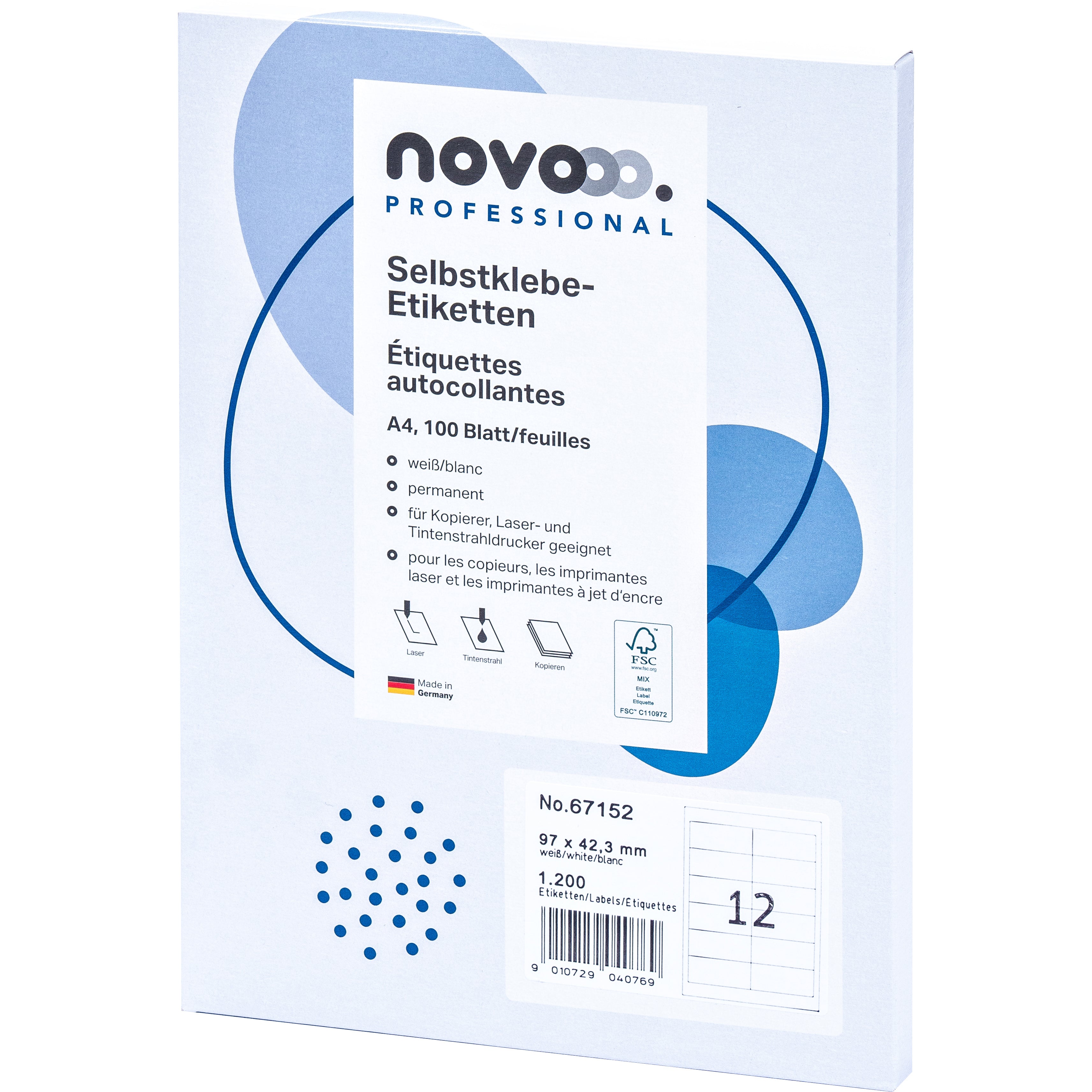 NOVOOO    Etiquette            97x42.3mm