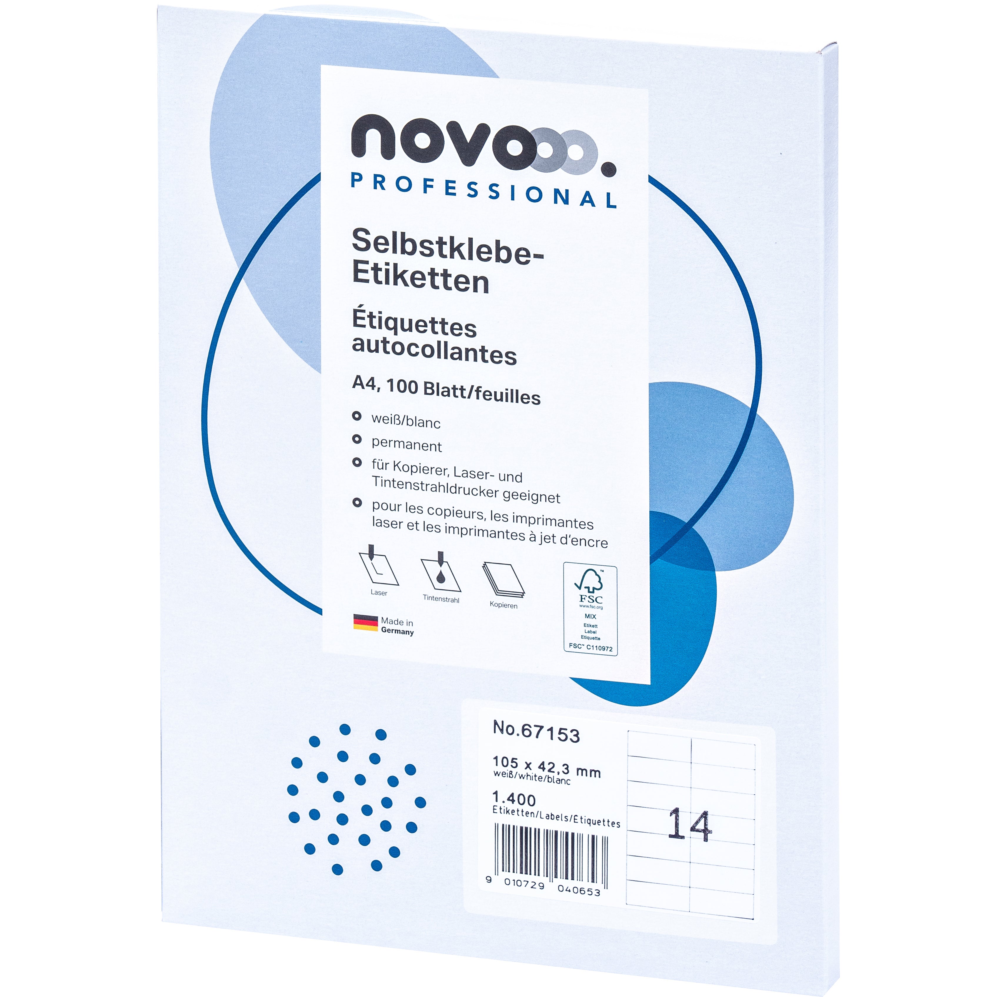 NOVOOO    Etiquette          105x42.3 mm