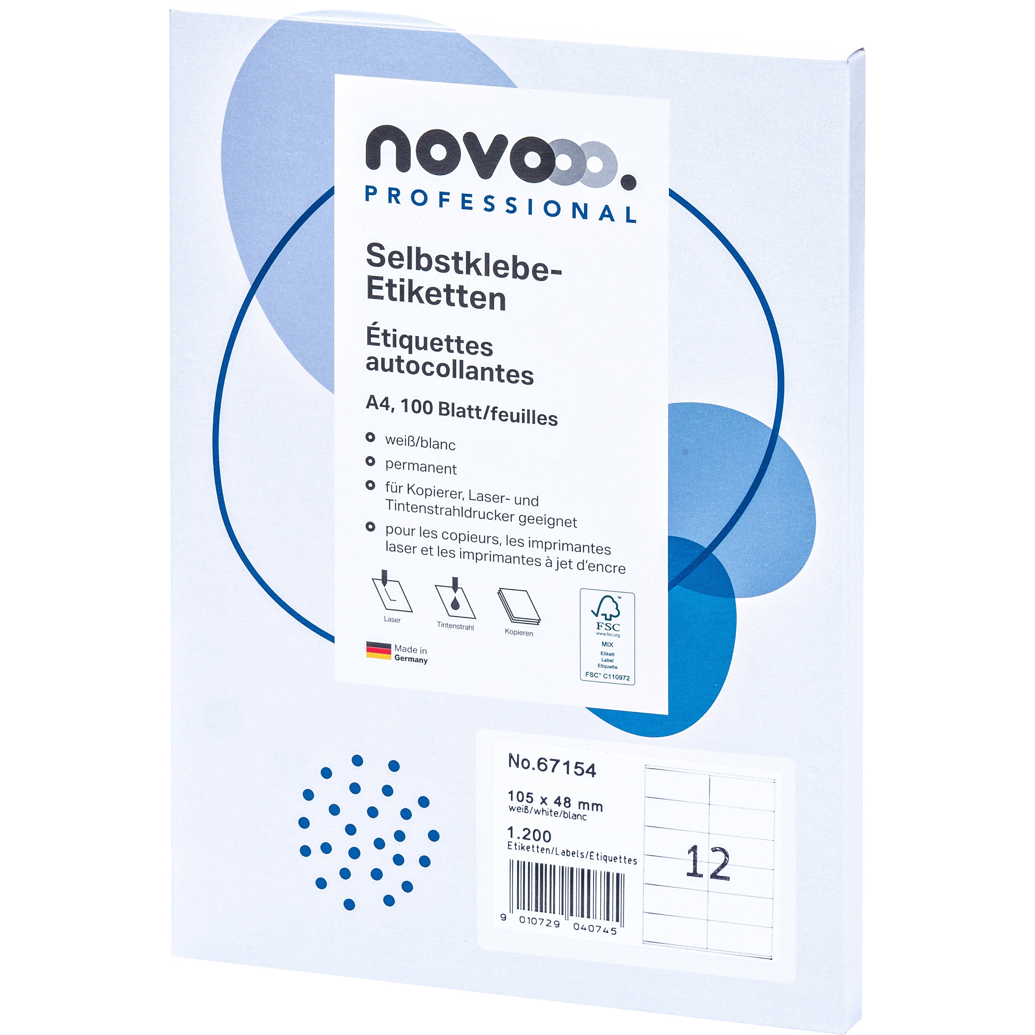 NOVOOO    Etiquette             105x48mm