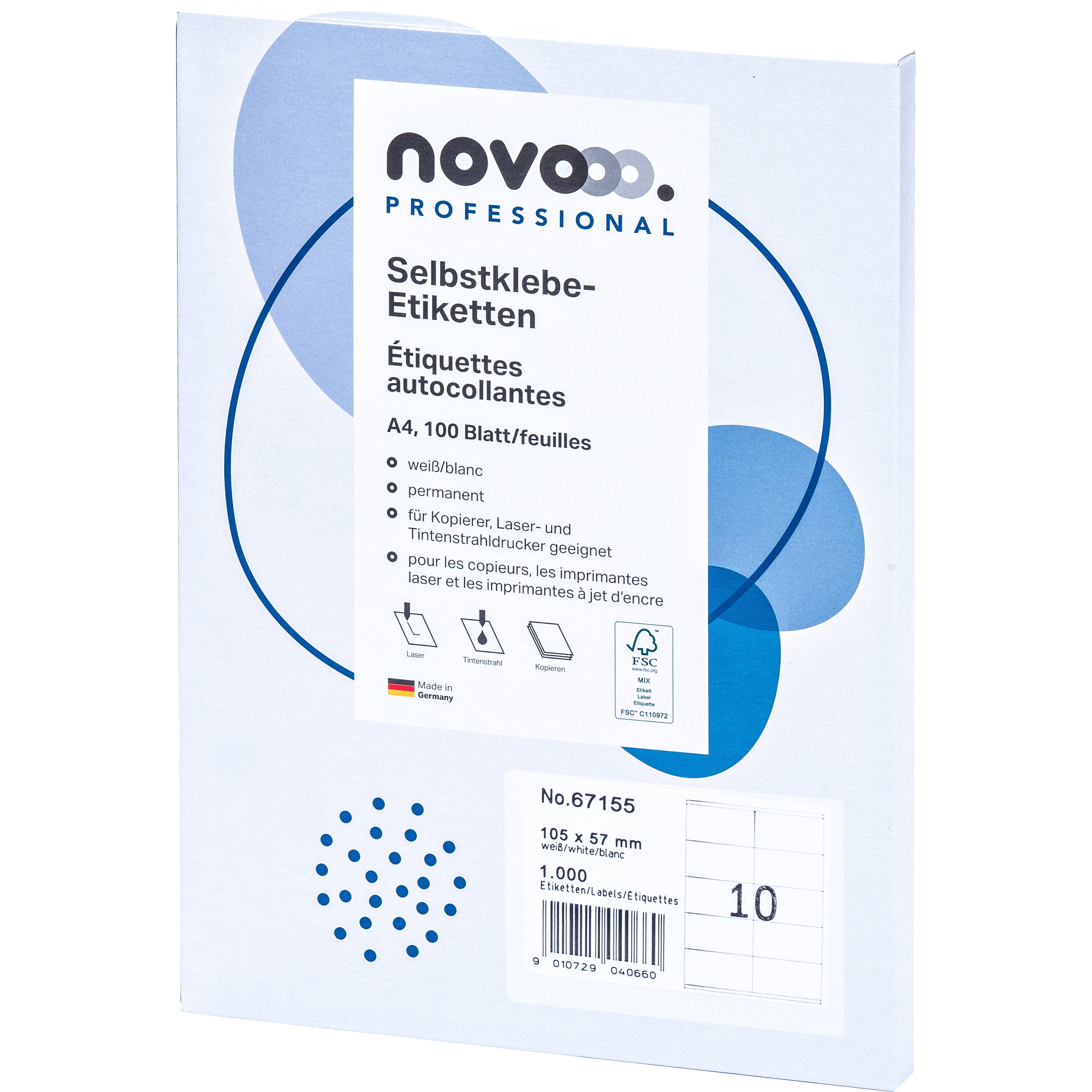 NOVOOO    Etiquette             105x57mm
