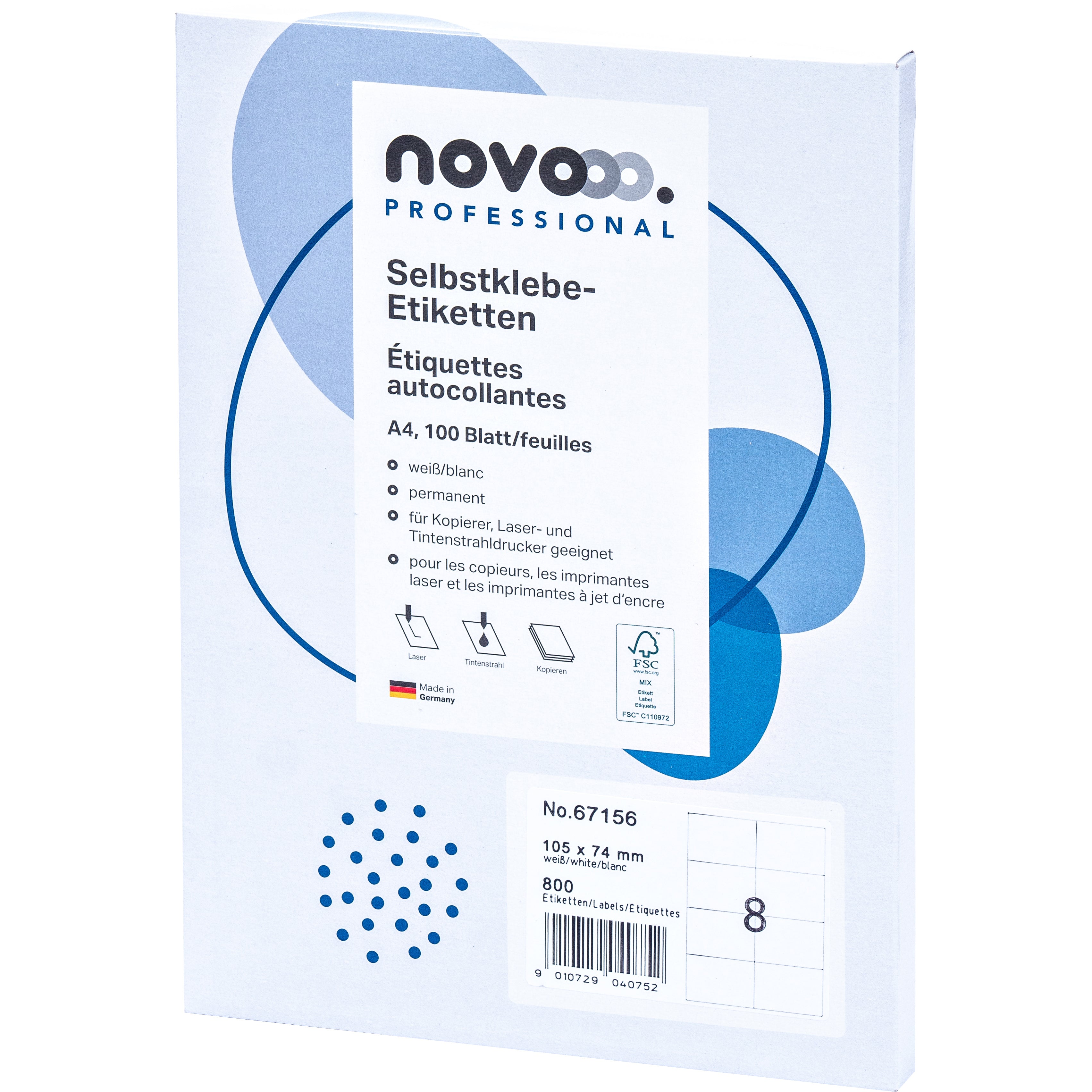 NOVOOO    Etiquette             105x74mm