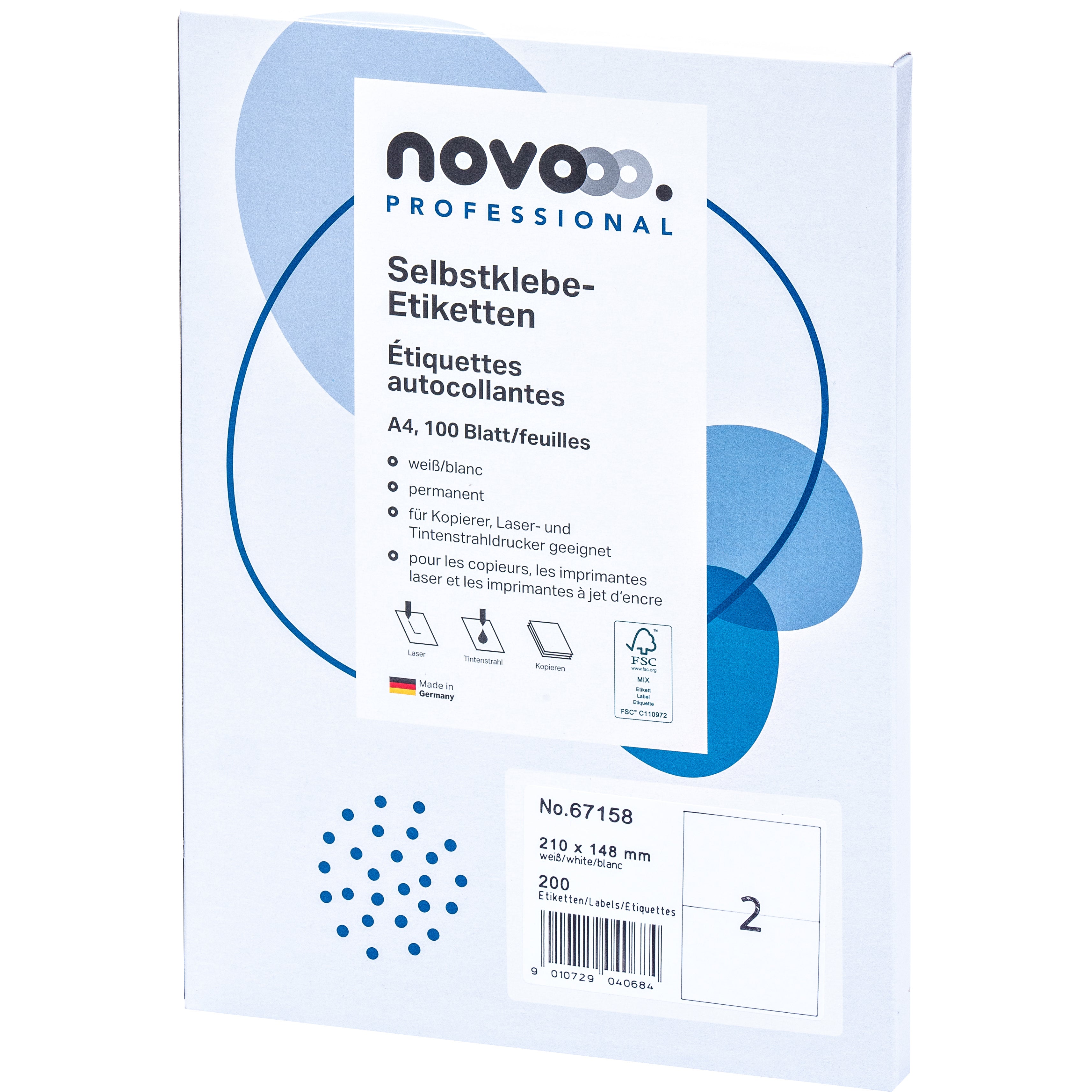 NOVOOO    Etiquette            210x148mm