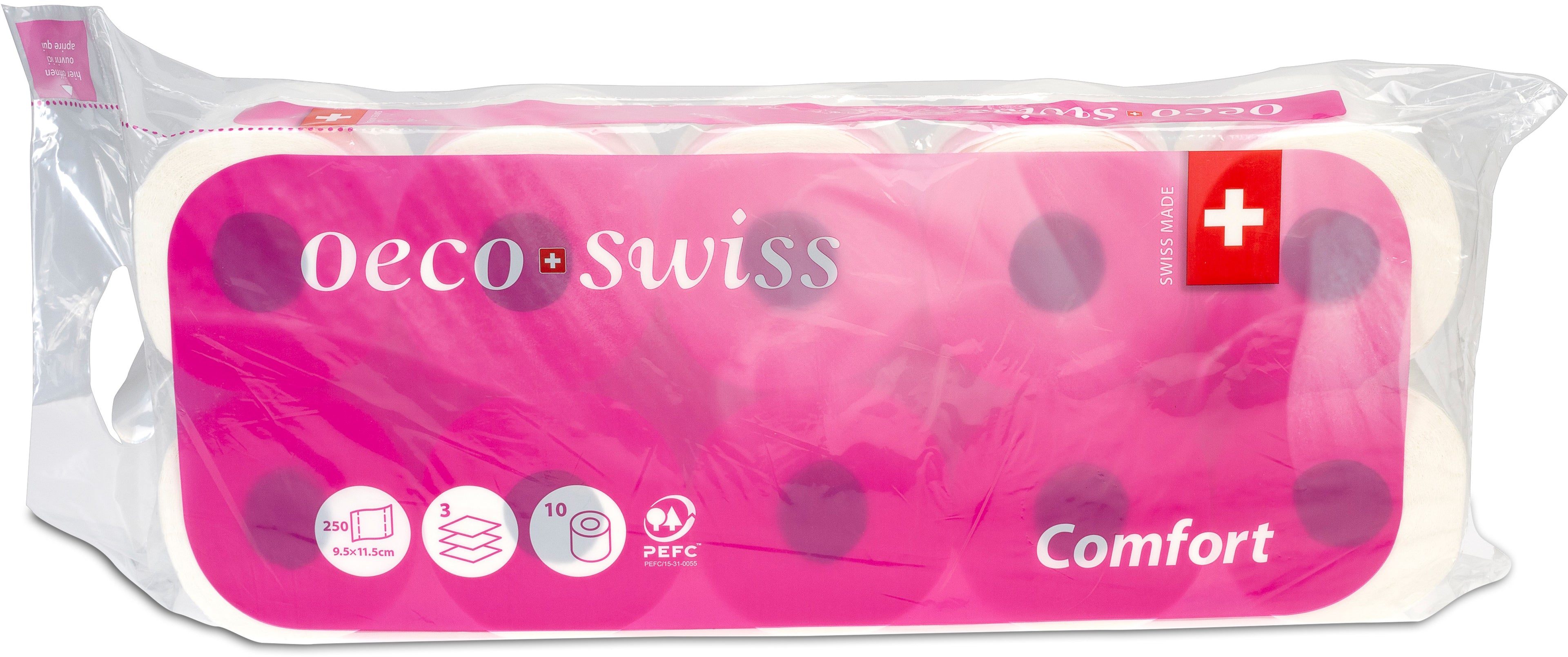 OECO SWISS Papier-toilette Comfort 158 3445 10 rouleaux