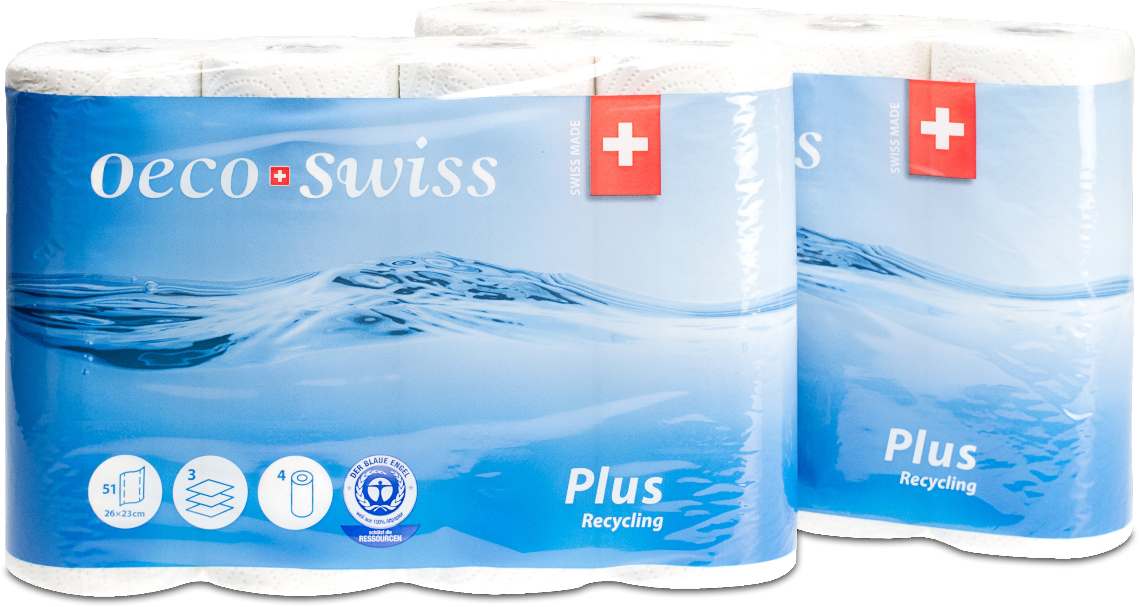 OECO SWISS Papier ménage Plus 3388517 4 rouleaux