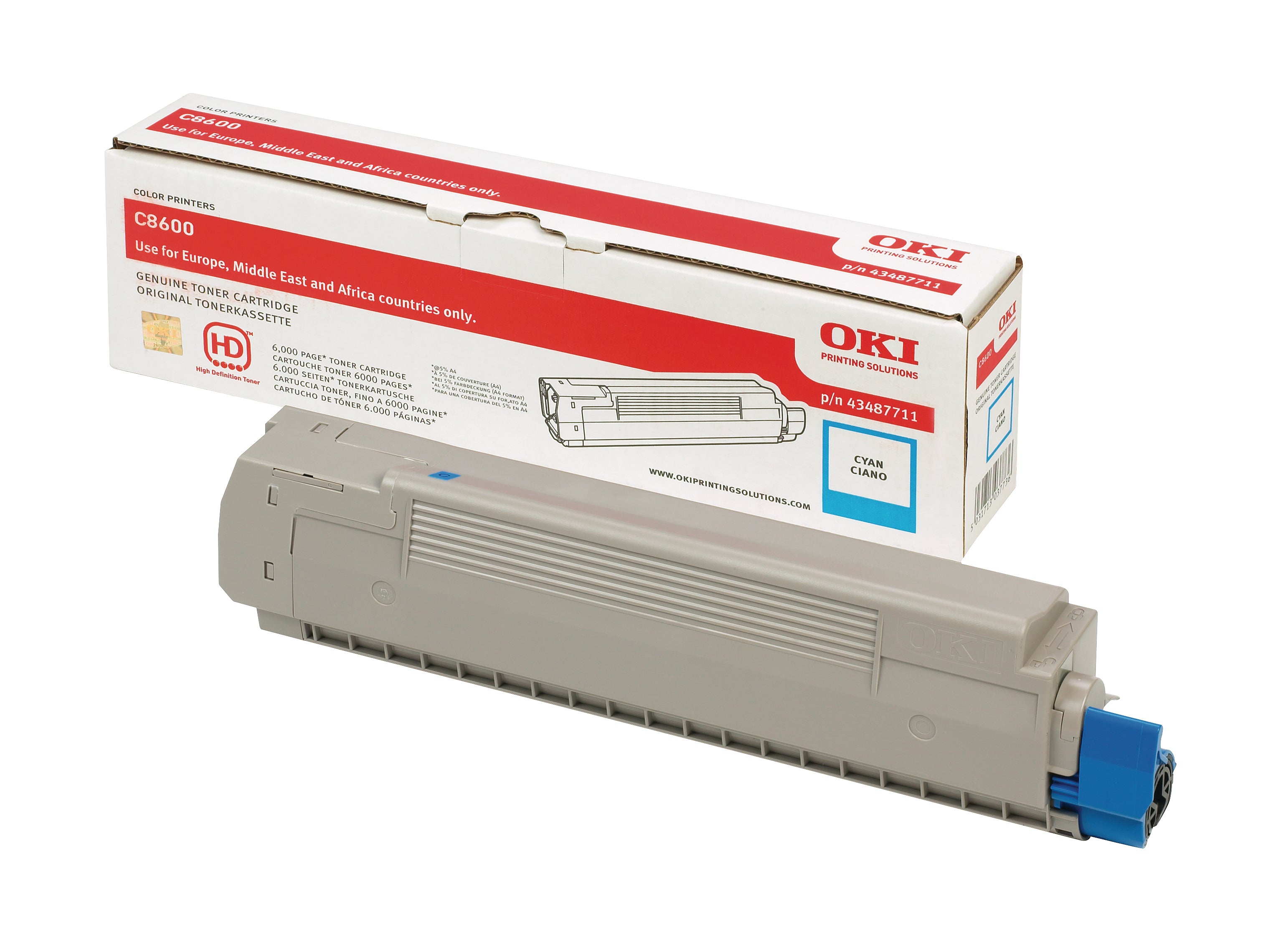 OKI Toner cyan 43487711 C8600 6000 pages