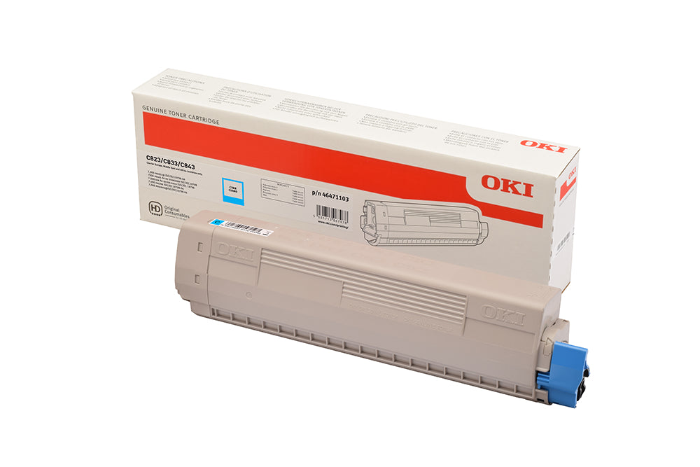 OKI Toner cyan 46471103 C823/C833/C843 7000 pages