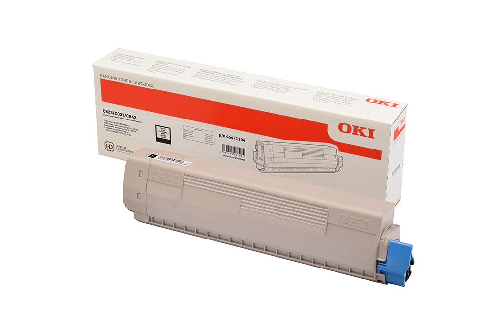 OKI Toner noir 46471104 C823/C833/C843 7000 pages