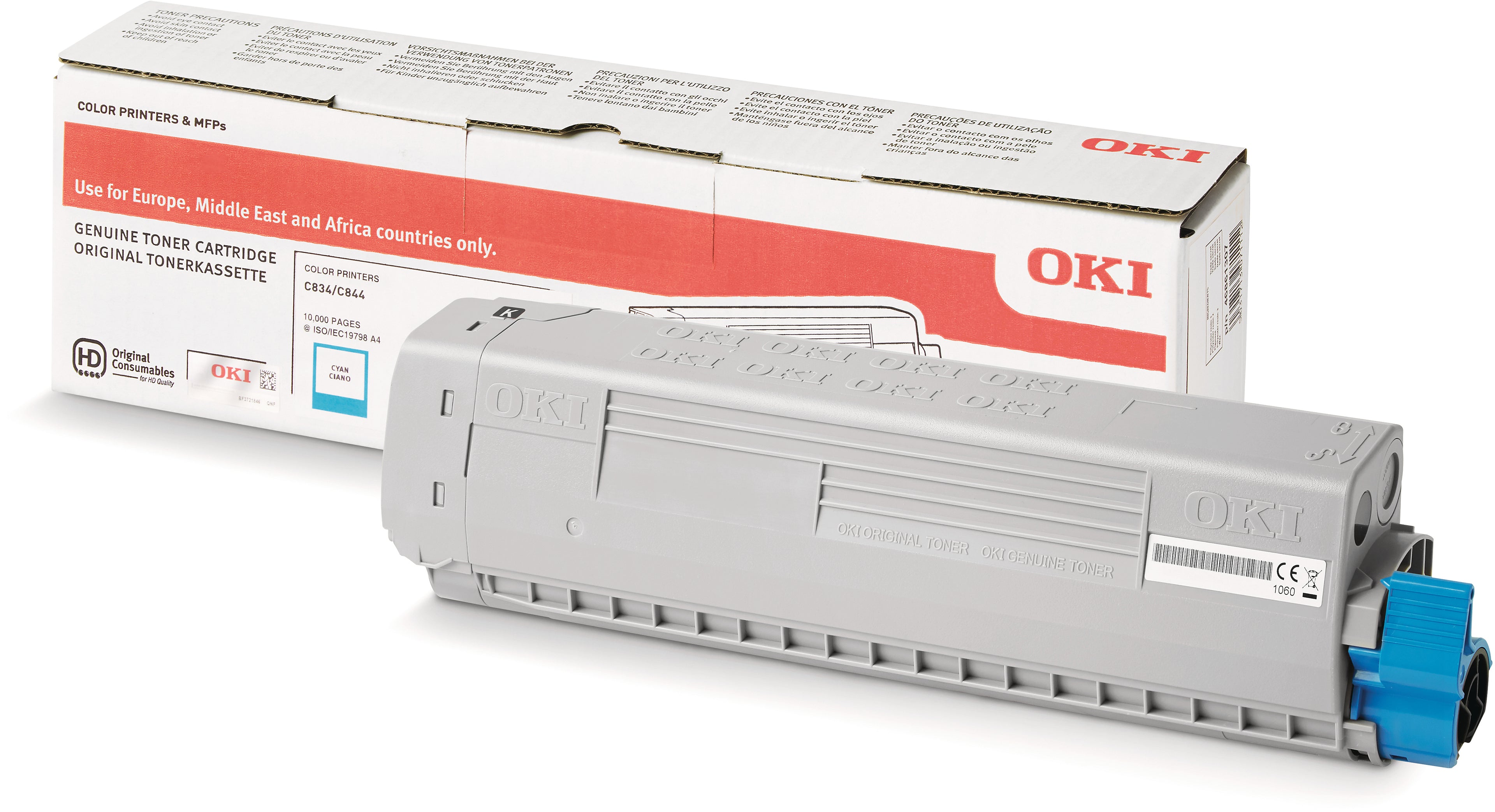 OKI Toner cyan 46861307 C834/844 10'000 pages