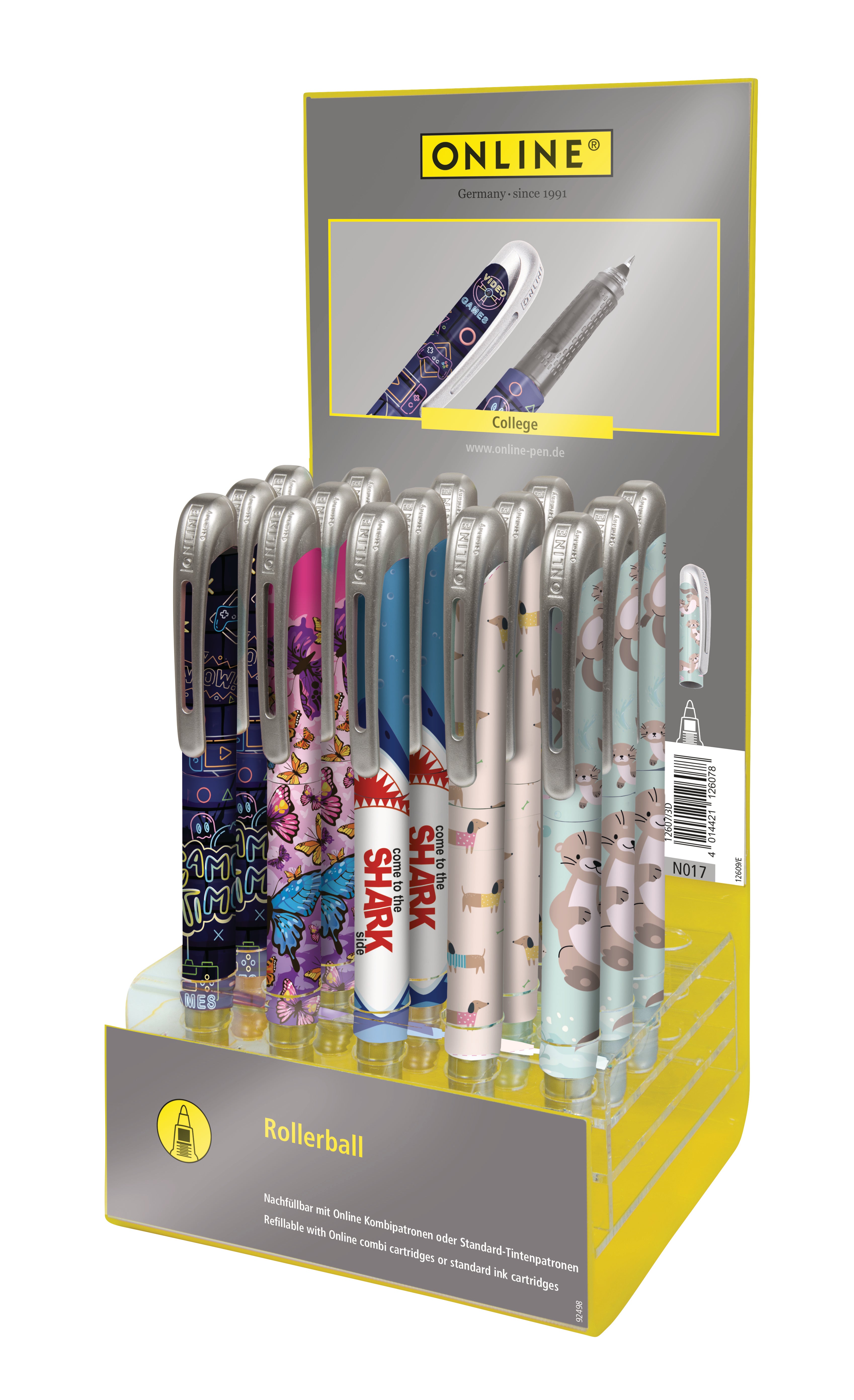 ONLINE    Display College Rollerball