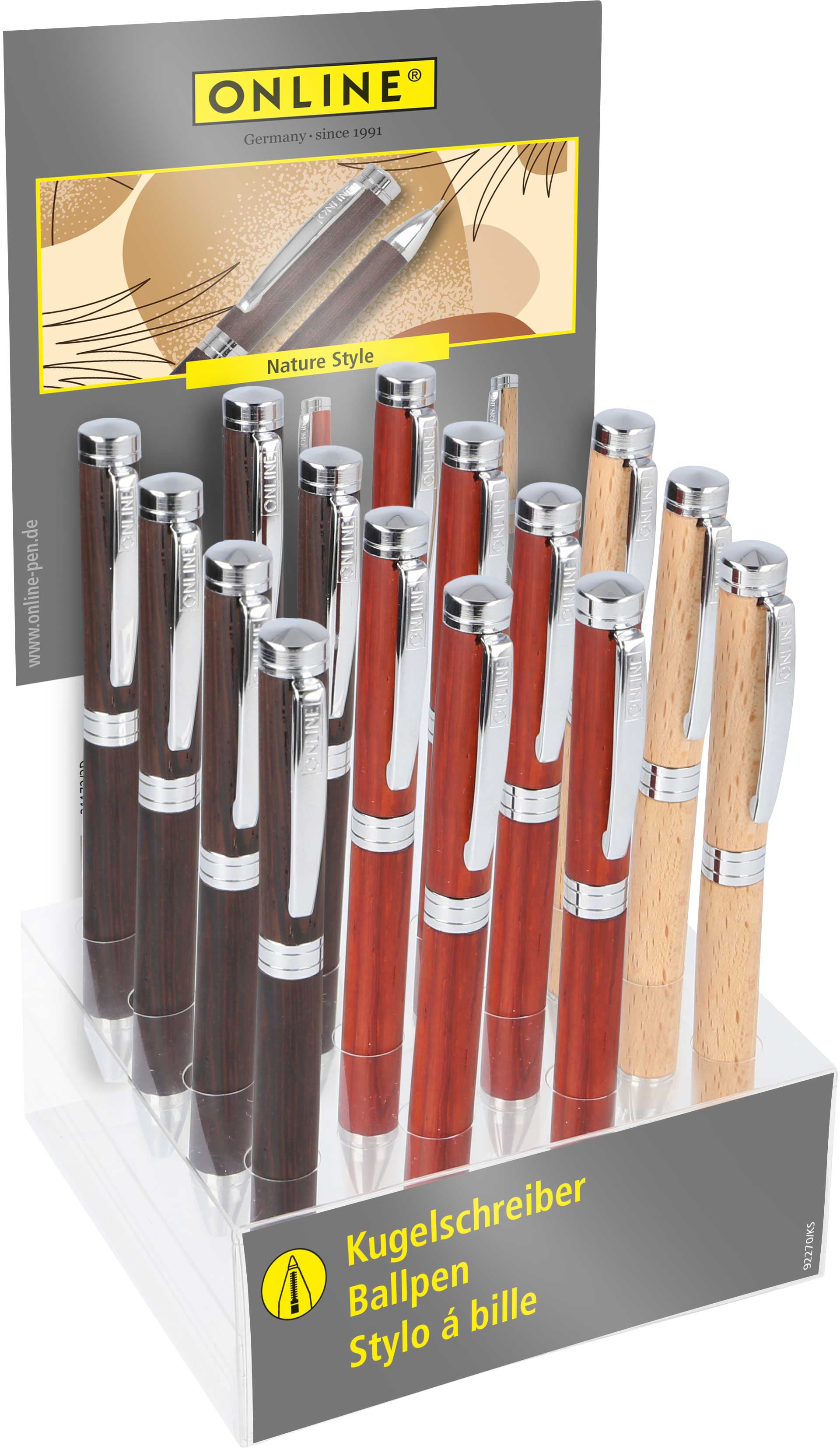 ONLINE Display Stylo à bille 31174/15 Nature Style