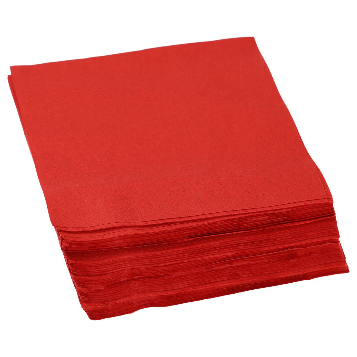 PAPSTAR Serviettes 33x33cm 1506.33546 3 couches, rouge, 50 pcs