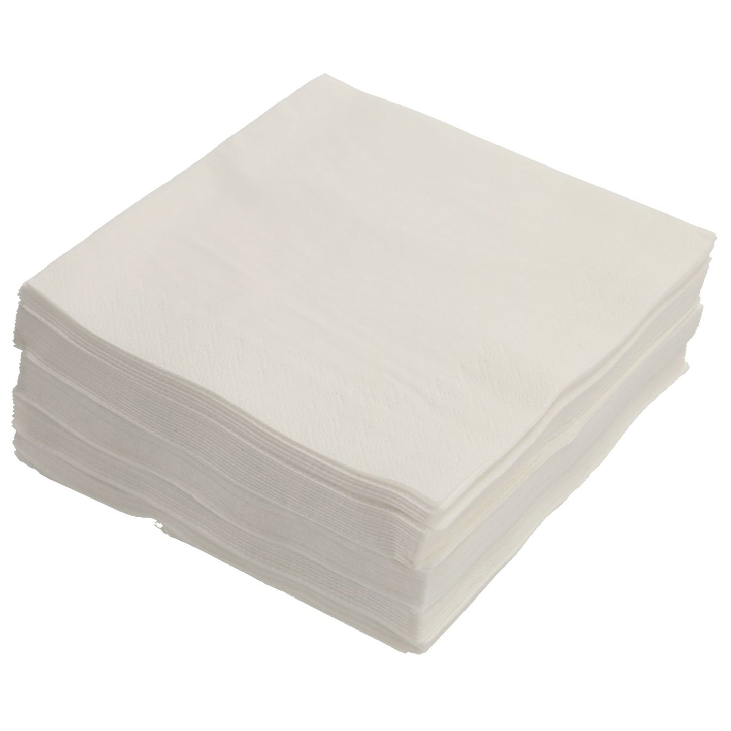 PAPSTAR Serviettes 33x33cm PAP86976 3 couches, blanc, 50 pcs