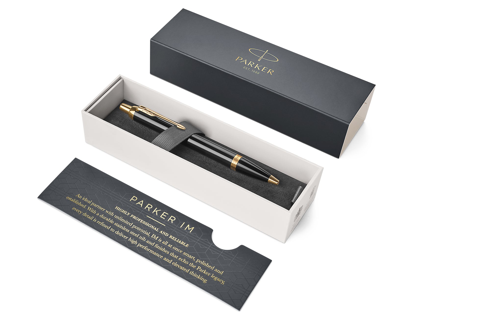 PARKER Stylo à bille IM CC M 1931666 Black Lacquer G.C.