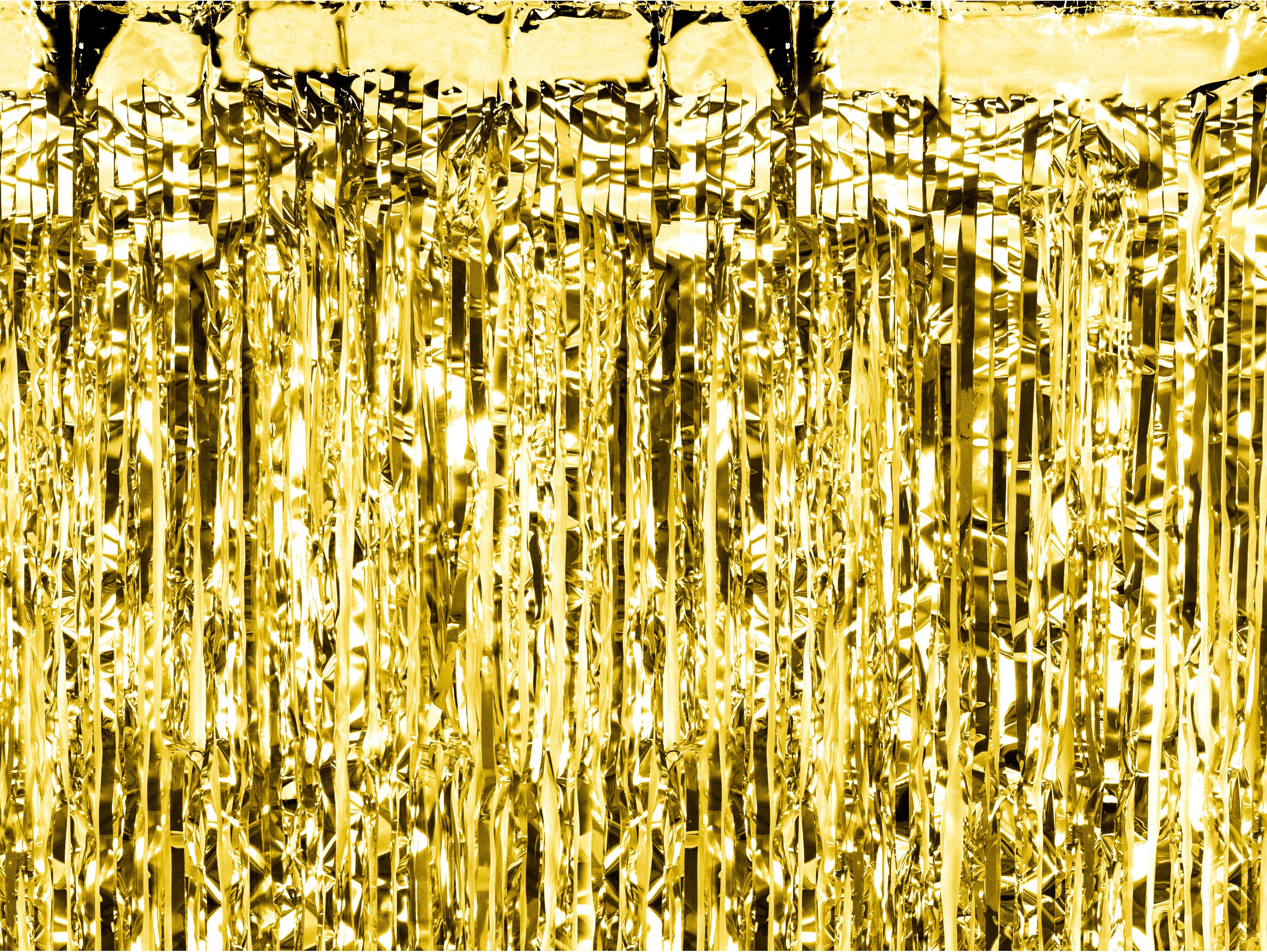PARTYDECO Rideau de fête 100x200cm CRT3M-019 Or métallisé