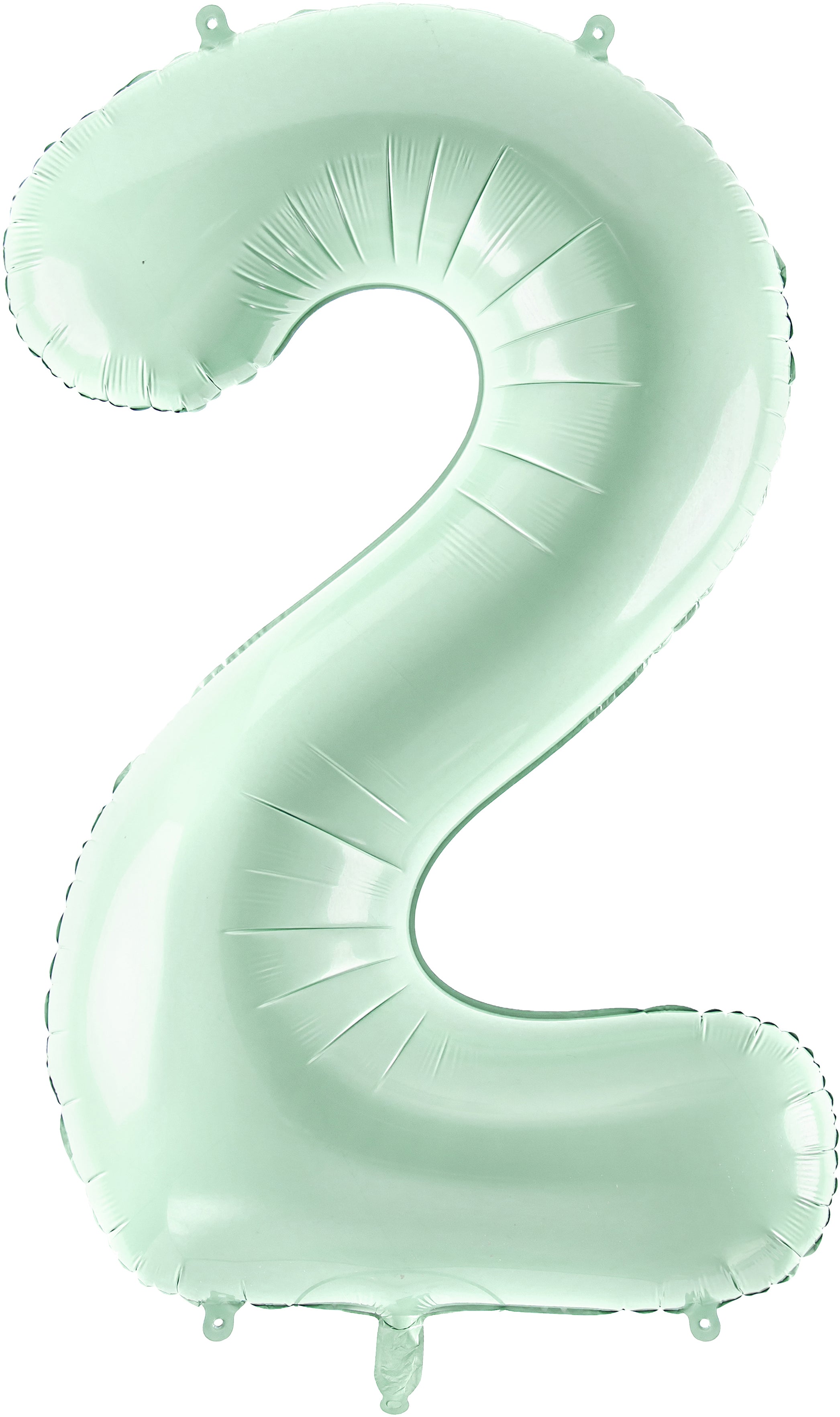 PARTYDECO Ballon en plastique no. 2 72cm FB230G-2-012 vert clair