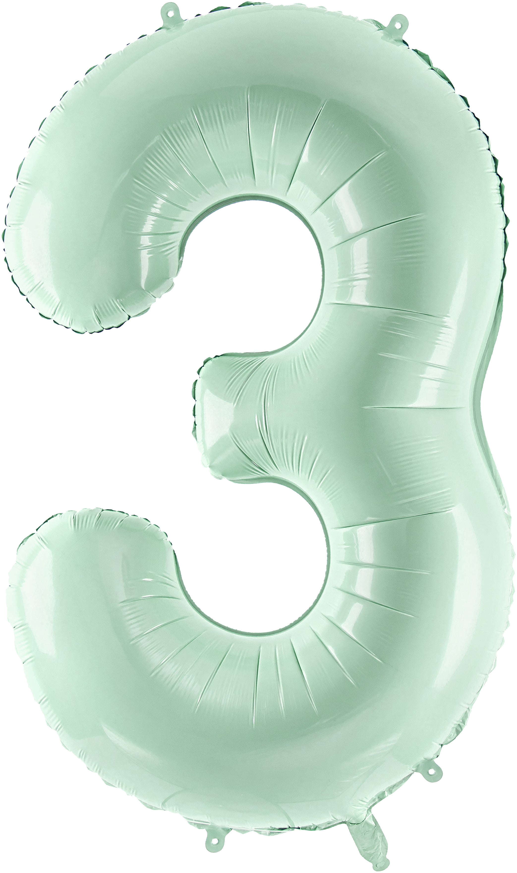 PARTYDECO Ballon en plastique no. 3 72cm FB230G-3-012 vert clair