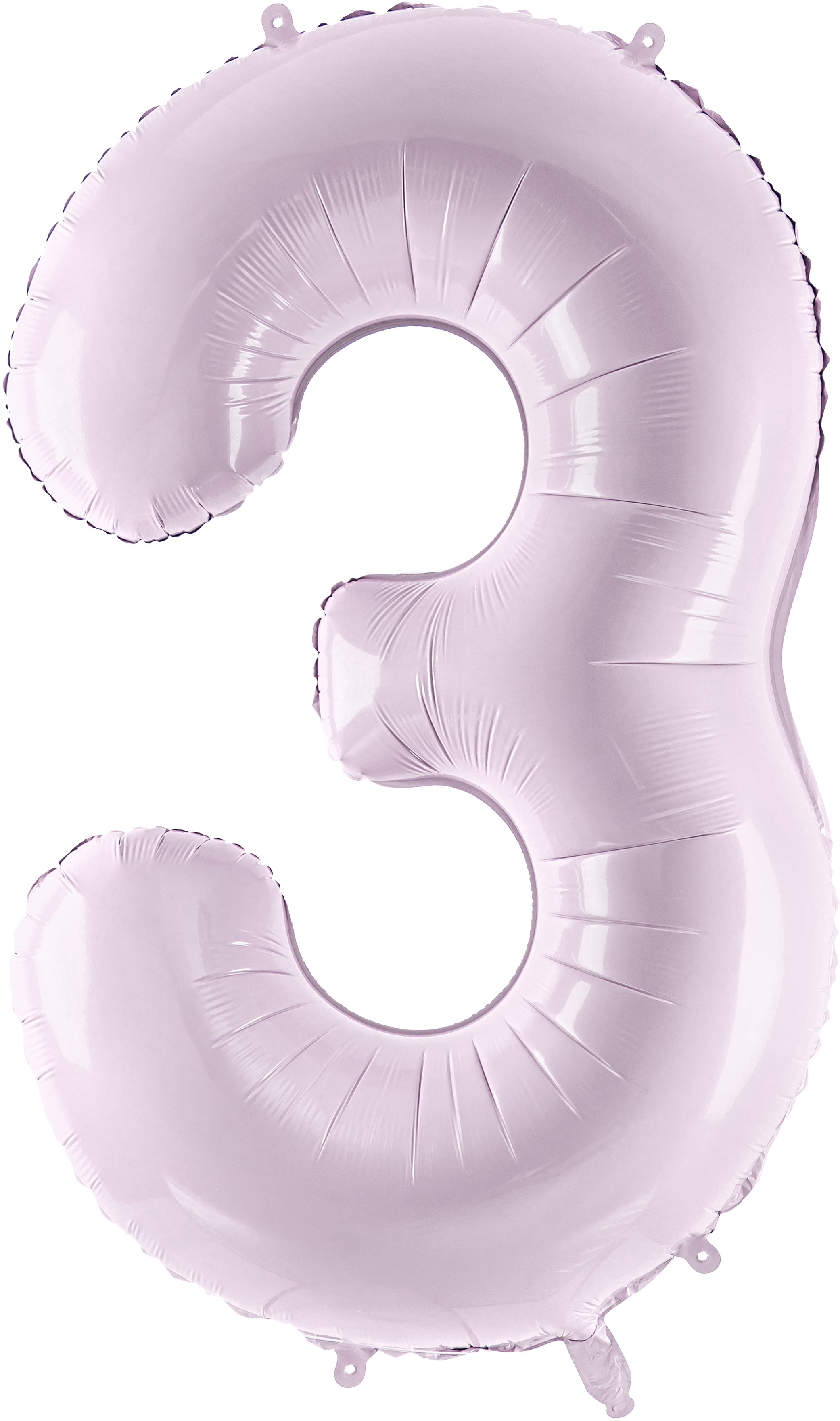 PARTYDECO Ballon en plastique no. 3 72cm FB230G-3-014 violet
