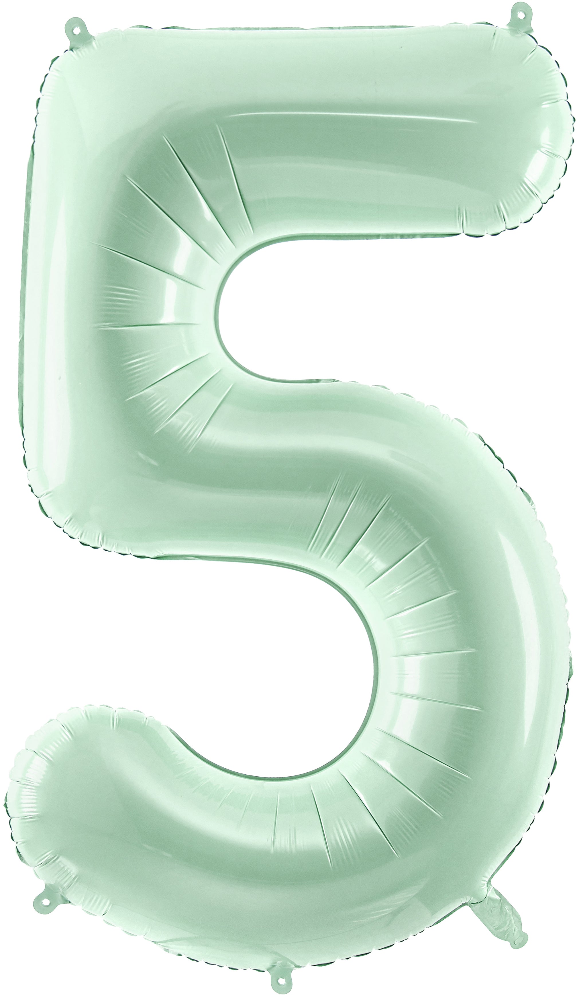 PARTYDECO Ballon en plastique no. 5 72cm FB230G-5-012 vert clair