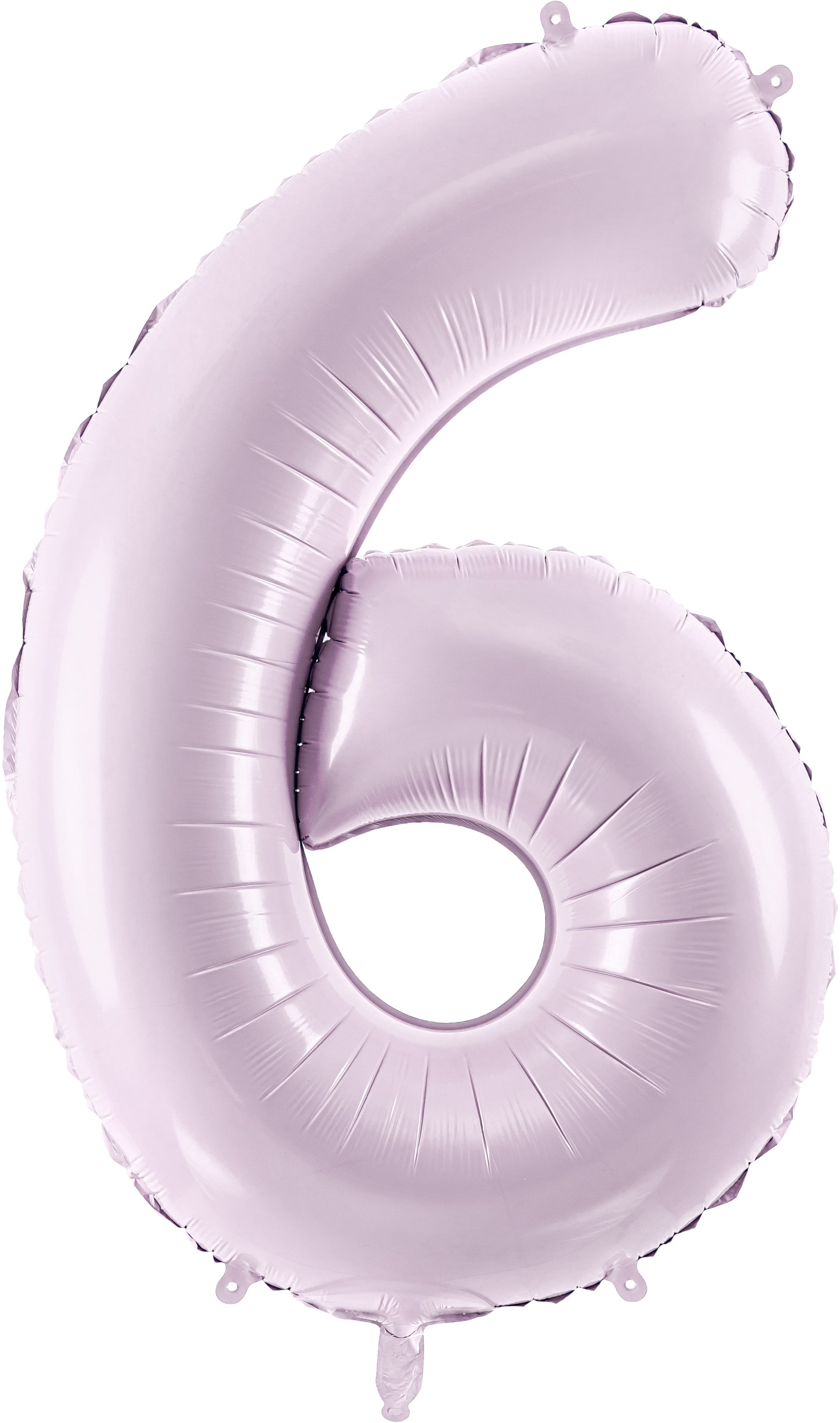 PARTYDECO Ballon en plastique no. 6 72cm FB230G-6-014 violet