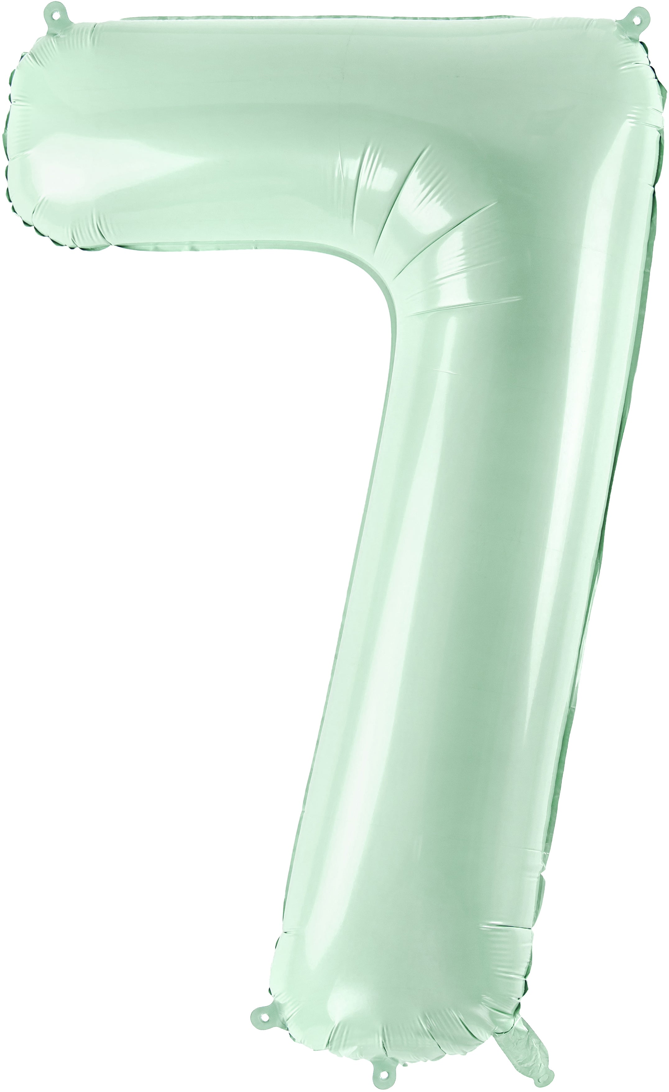 PARTYDECO Ballon en plastique no. 7 72cm FB230G-7-012 vert clair