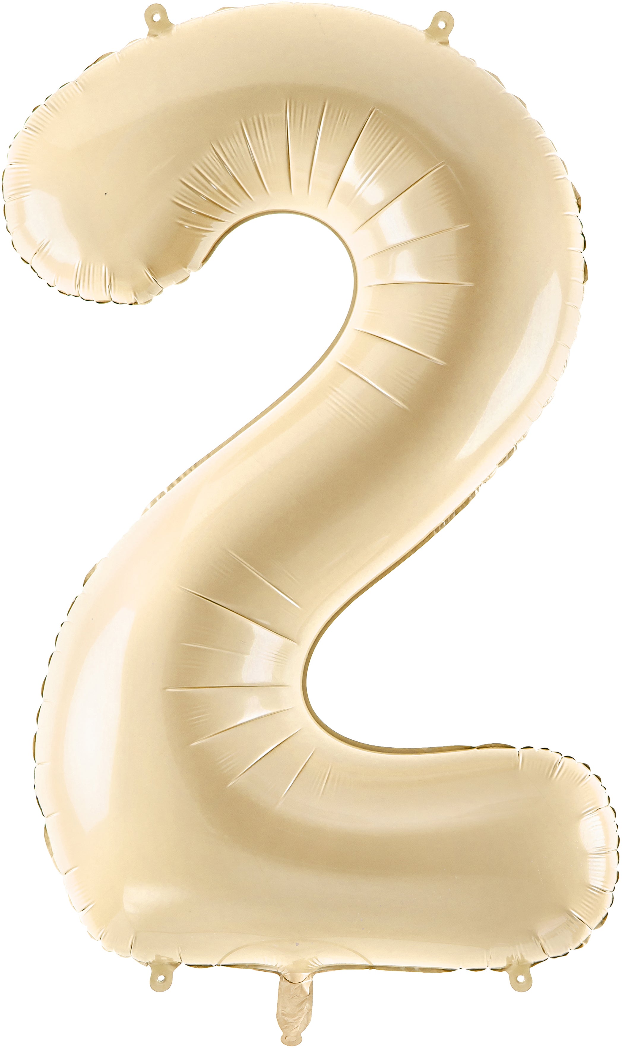 PARTYDECO Ballon en plastique no. 2 72cm FB230P-2-013 beige