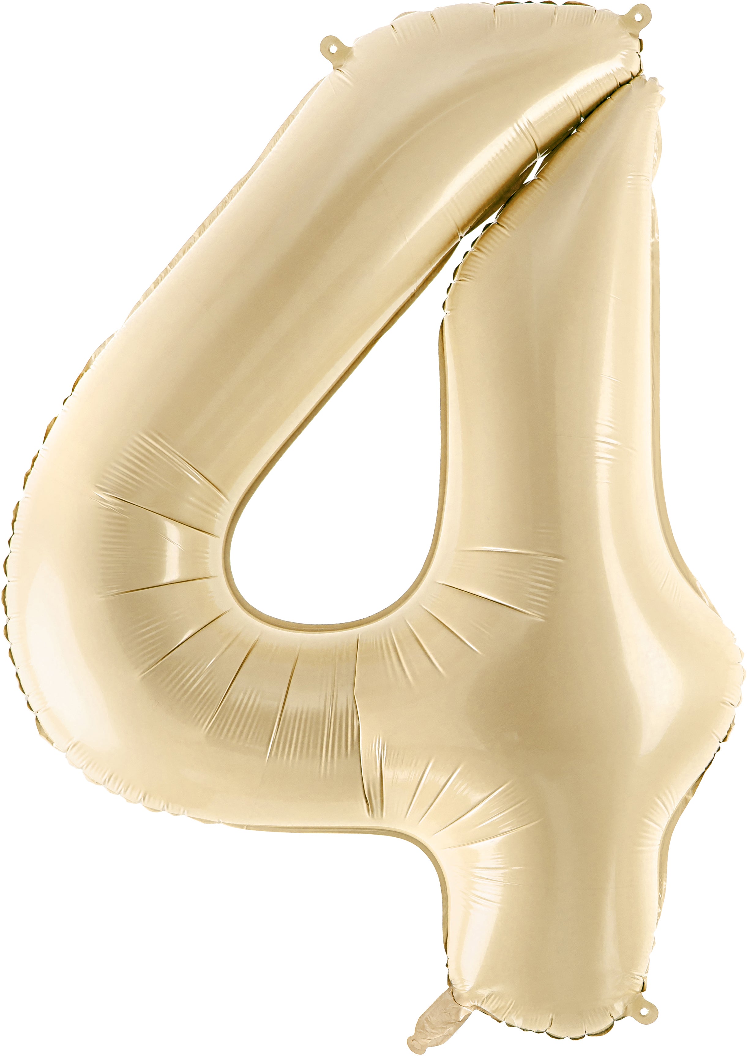 PARTYDECO Ballon en plastique no. 4 72cm FB230P-4-013 beige