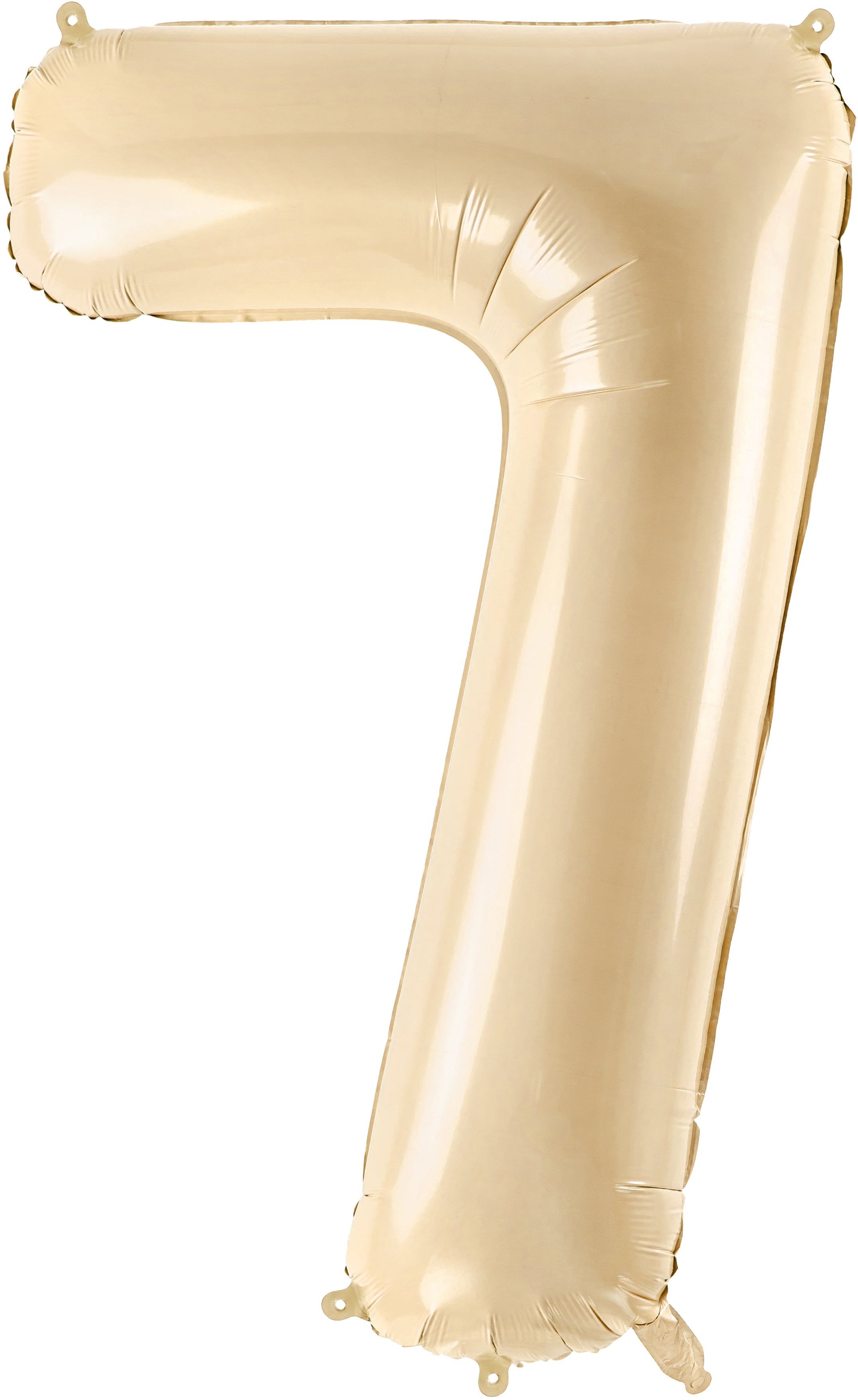 PARTYDECO Ballon en plastique no. 7 72cm FB230P-7-013 beige