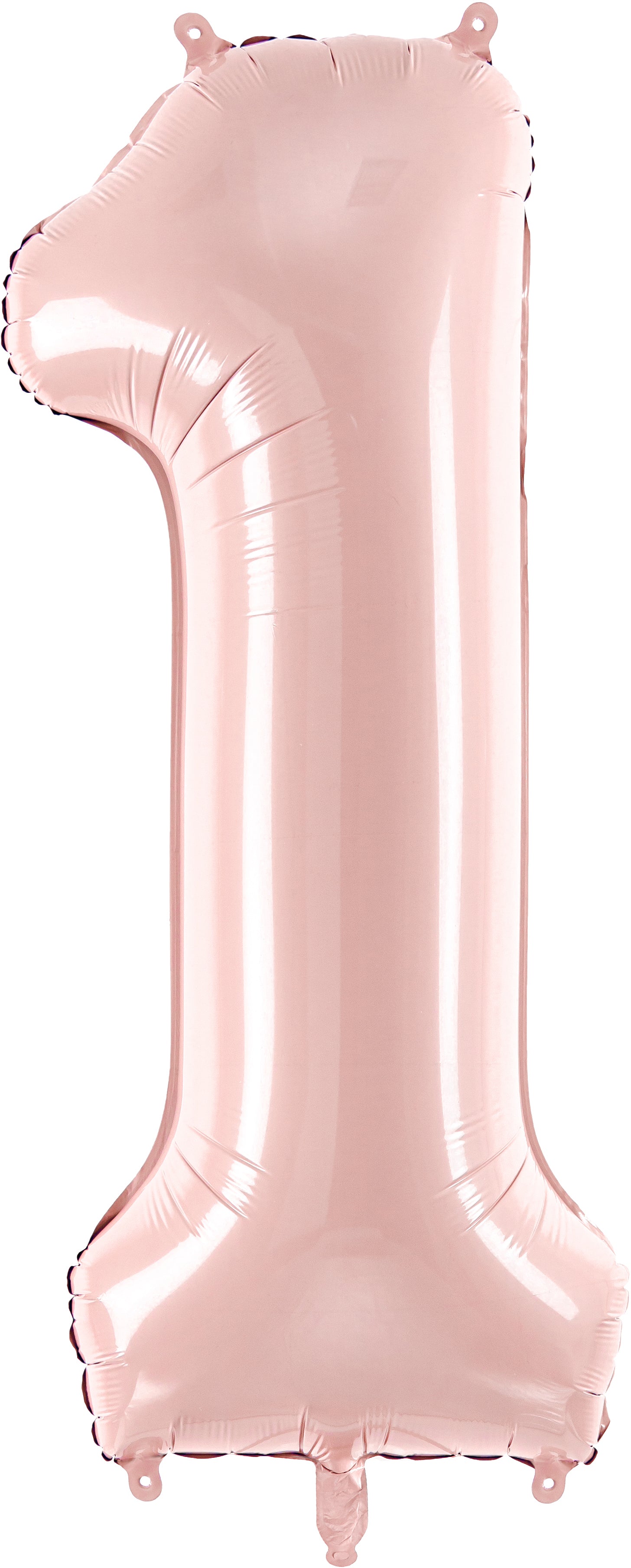 PARTYDECO Ballon en plastique no. 1 72cm FB230P1081J rose