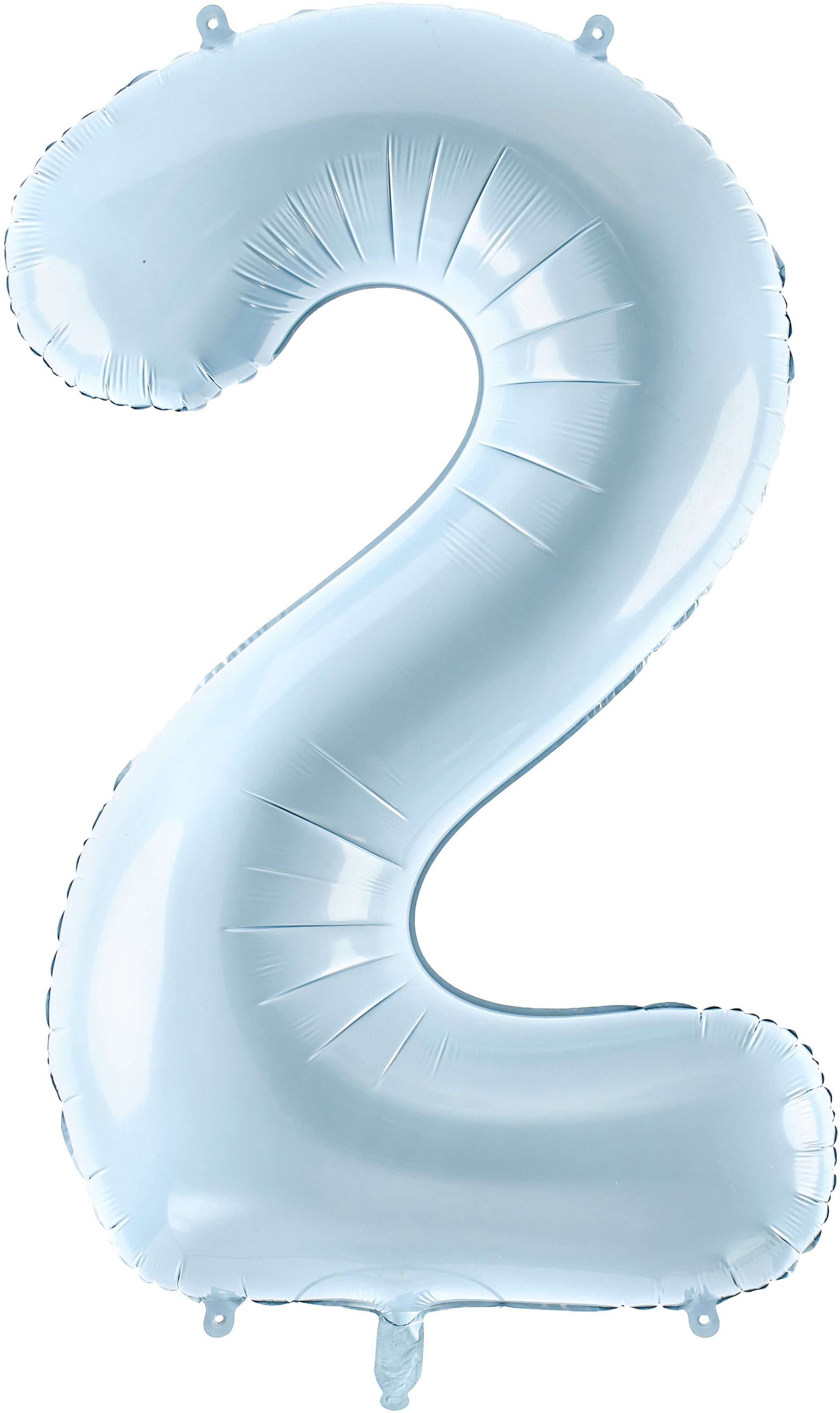 PARTYDECO Ballon en plastique no. 2 72cm FB230P2001J bleu clair