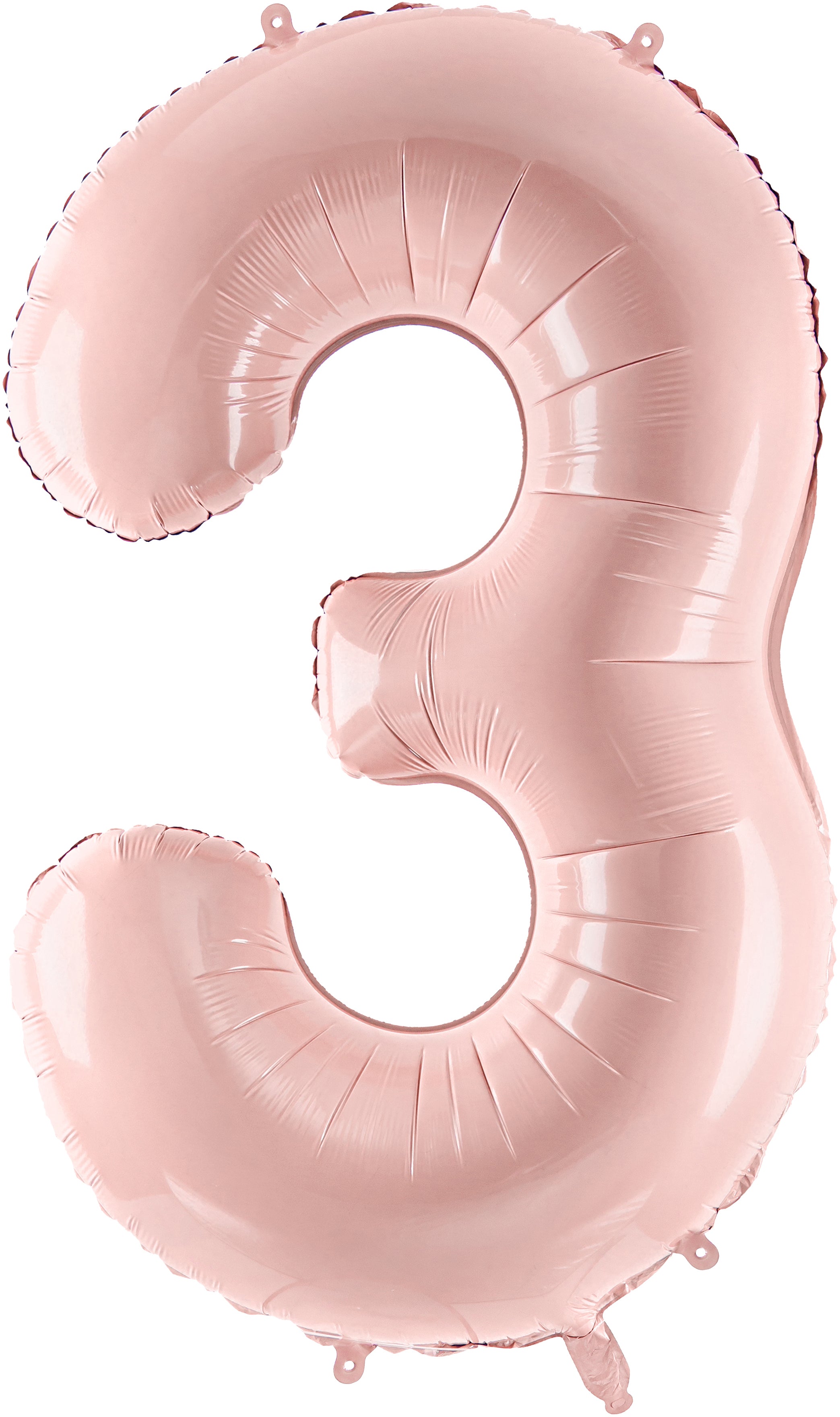 PARTYDECO Ballon en plastique no. 3 72cm FB230P3081J rose