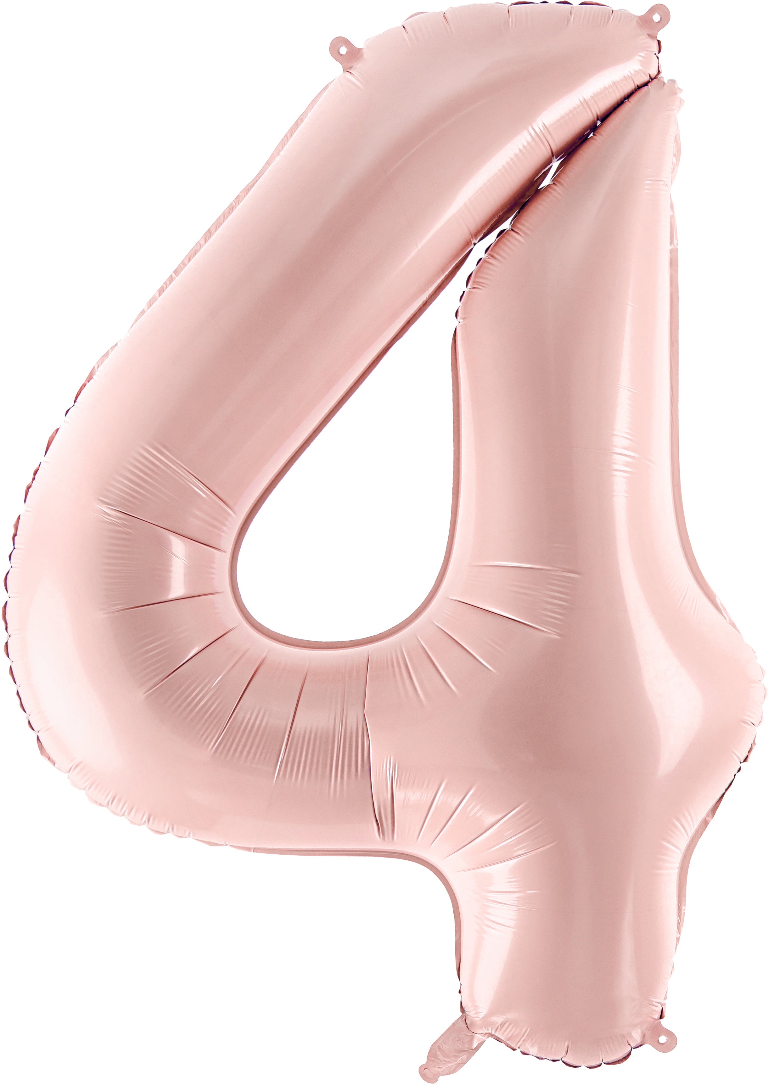 PARTYDECO Ballon en plastique no. 4 72cm FB230P4081J rose