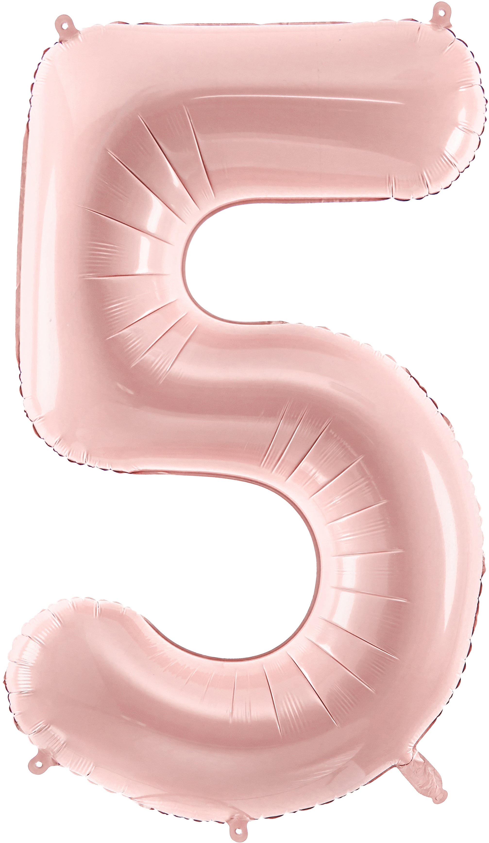 PARTYDECO Ballon en plastique no. 5 72cm FB230P5081J rose