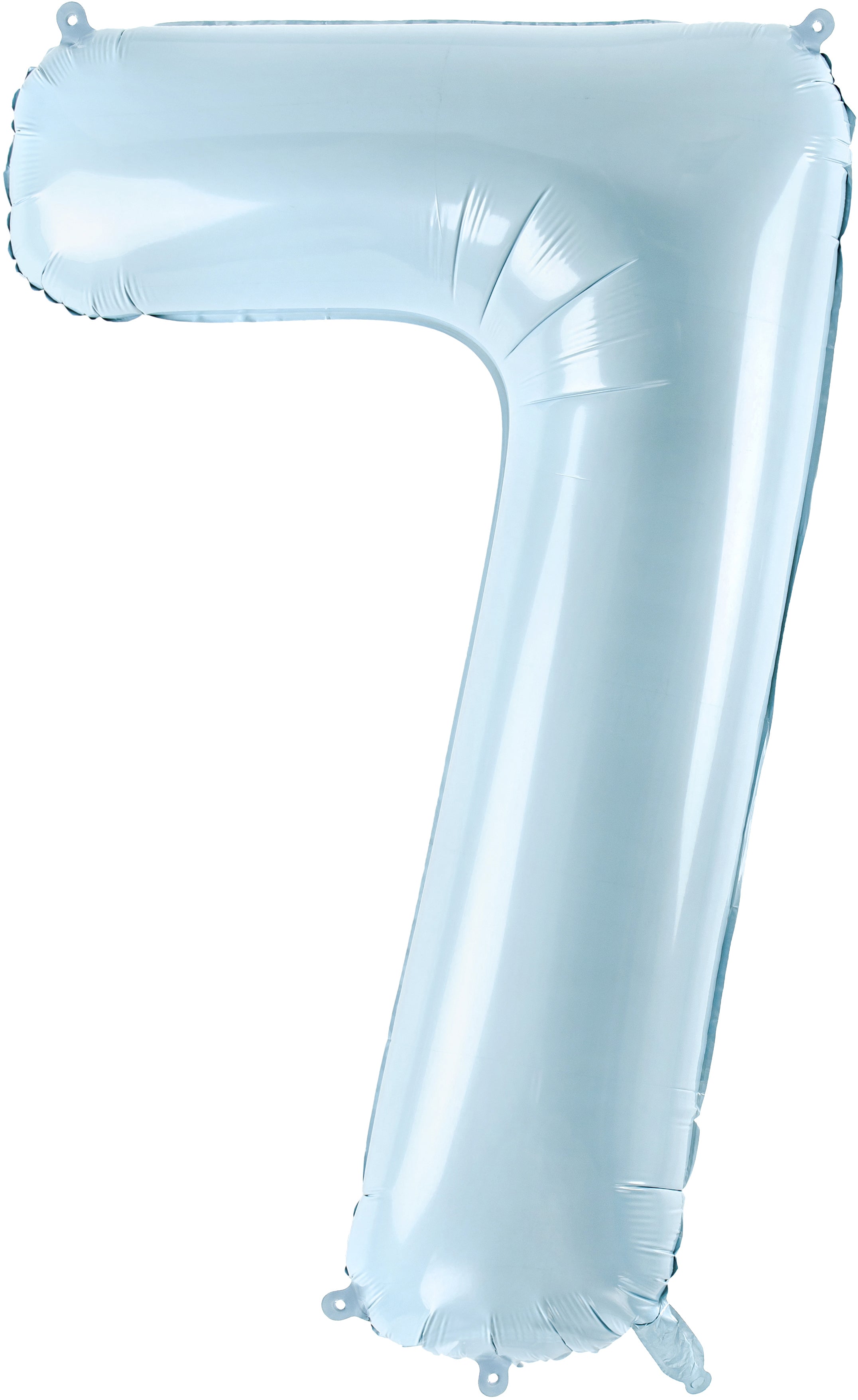 PARTYDECO Ballon en plastique no. 7 72cm FB230P7001J bleu clair