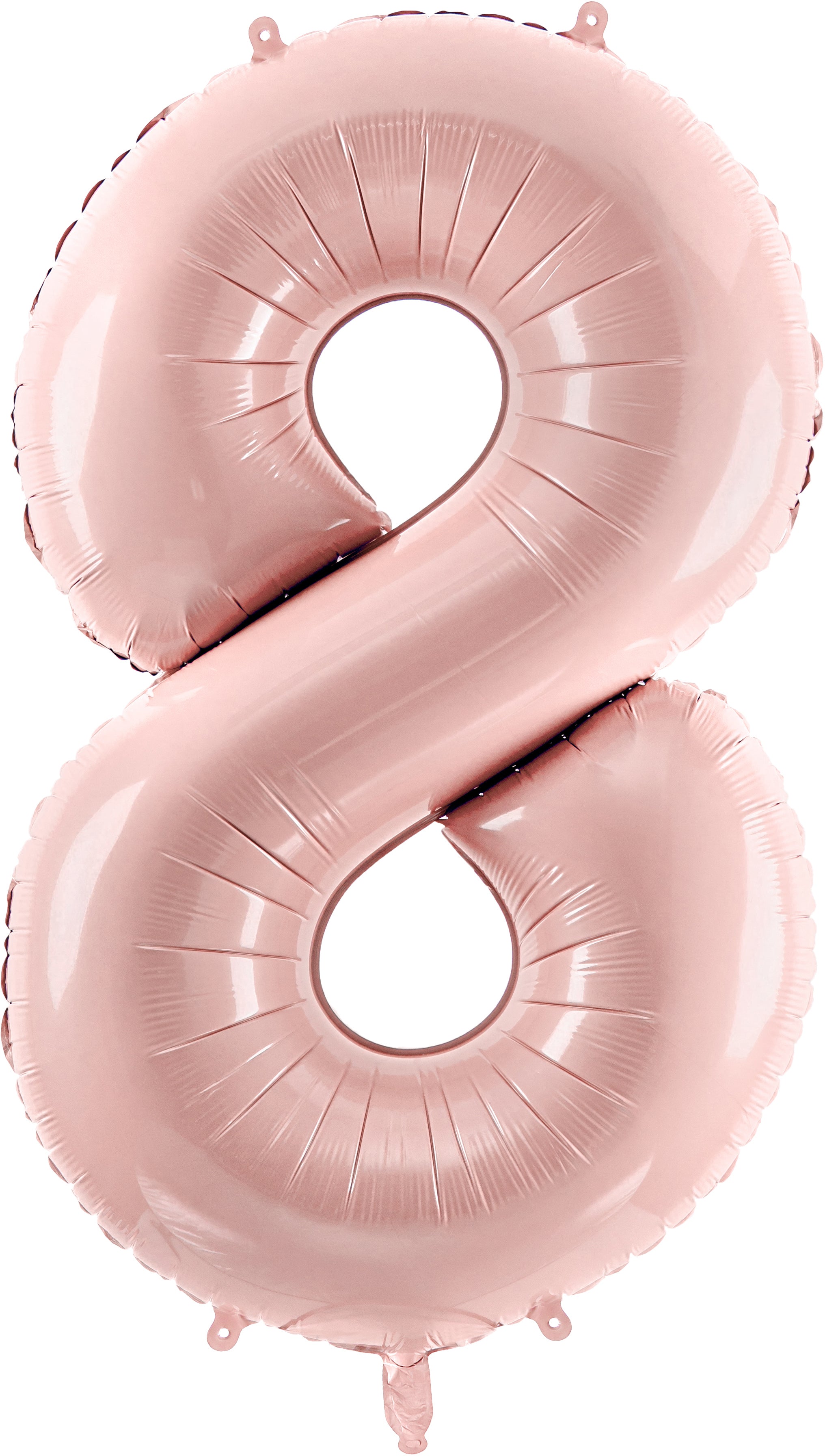PARTYDECO Ballon en plastique no. 8 72cm FB230P8081J rose